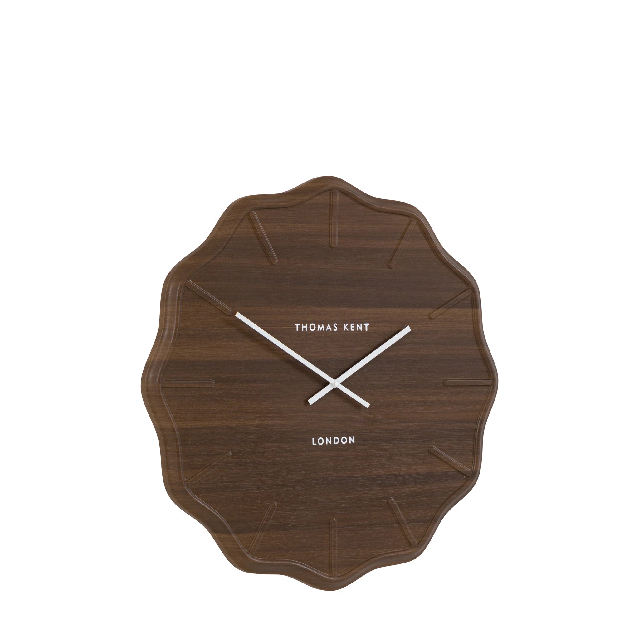 Cezara Dark Cedar Wall Clock
