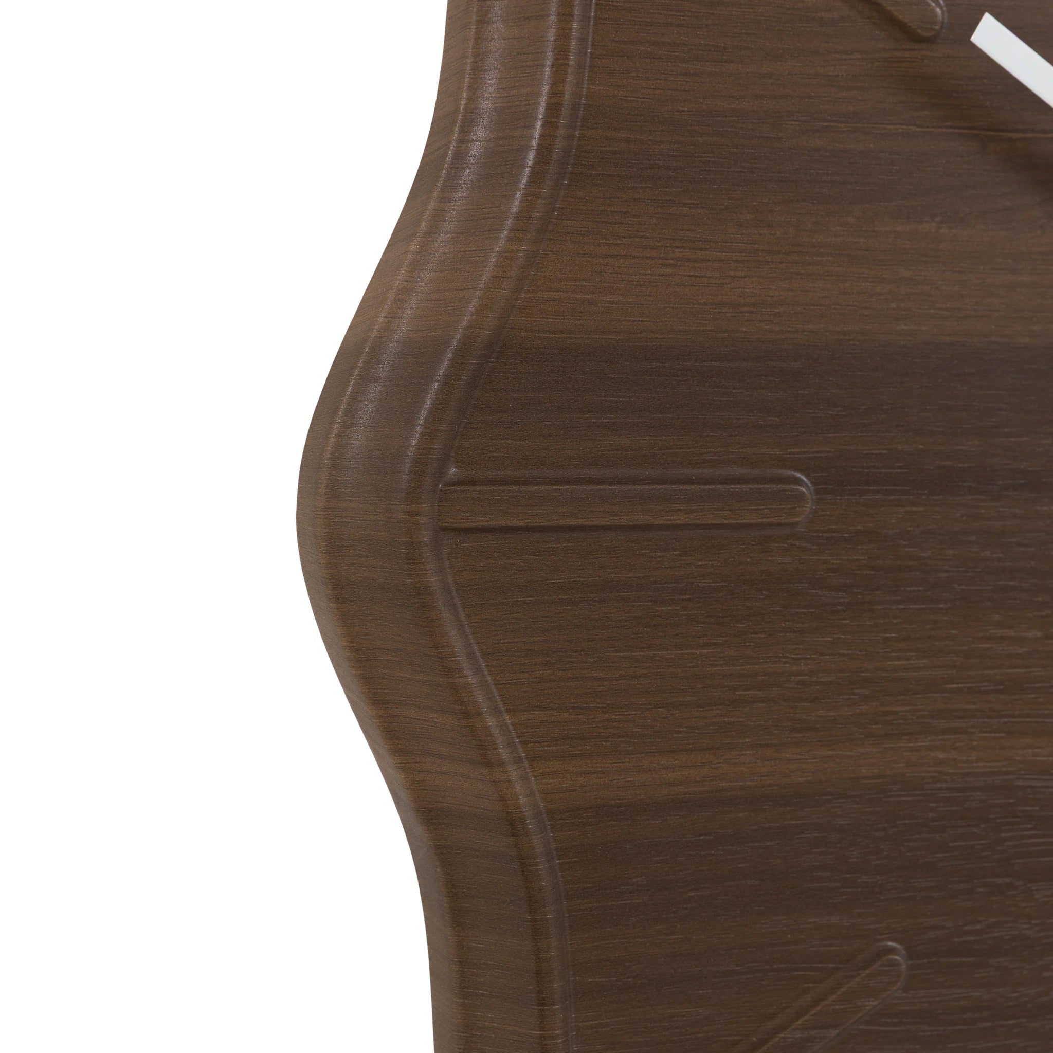 Cezara Dark Cedar Wall Clock