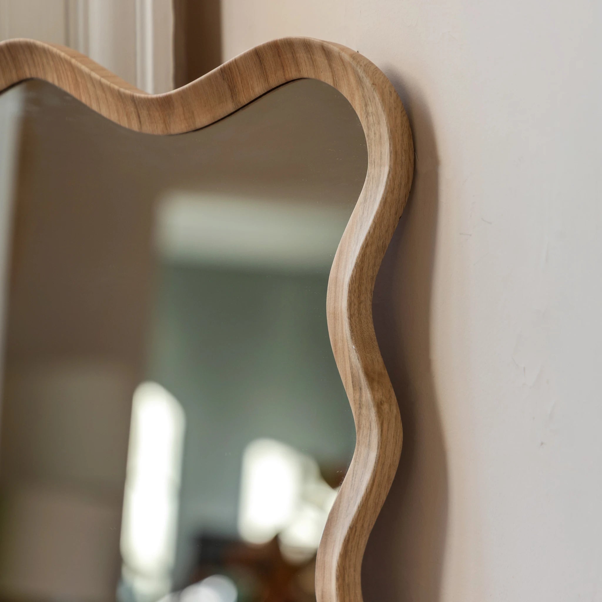 Ondaro Oak Wood Leaner Mirror 50x150cm
