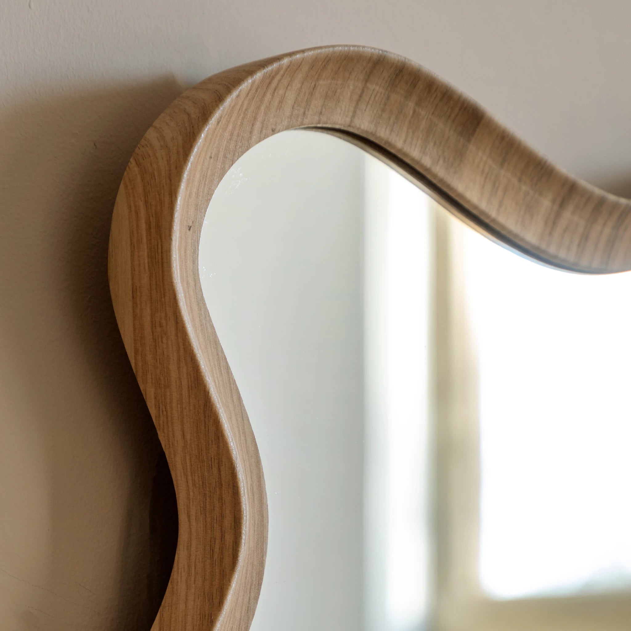 Ondaro Oak Wood Wall Mirror 60x90cm