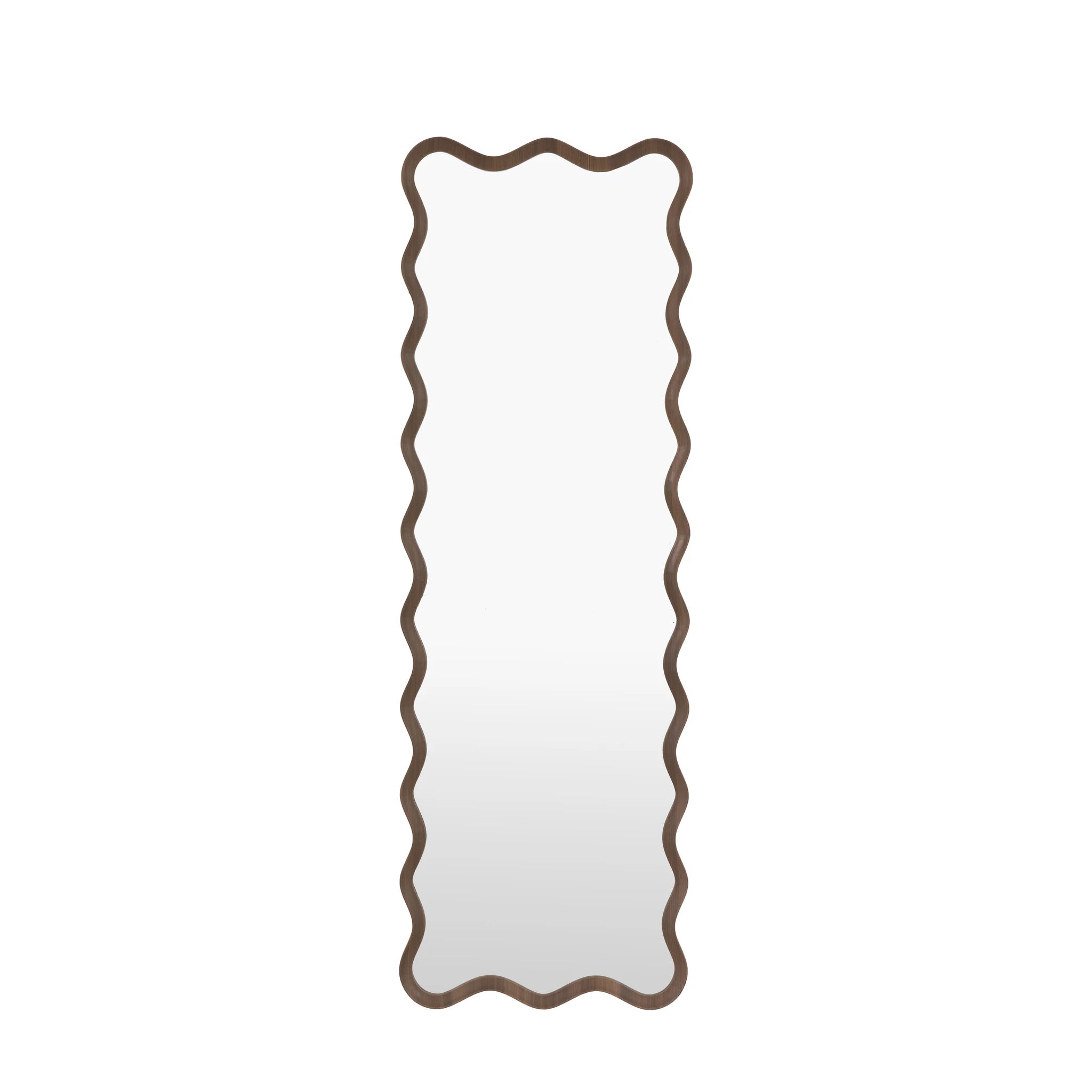 Ondaro Walnut Brown Wood Leaner Mirror 50x150cm