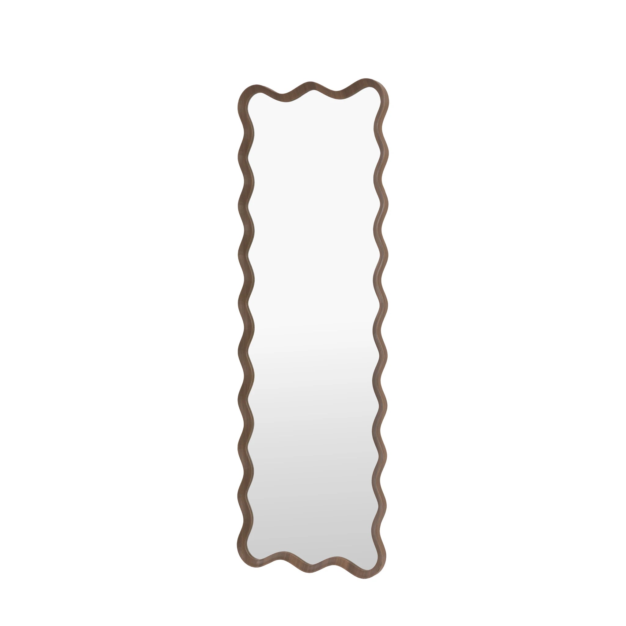 Ondaro Walnut Brown Wood Leaner Mirror 50x150cm
