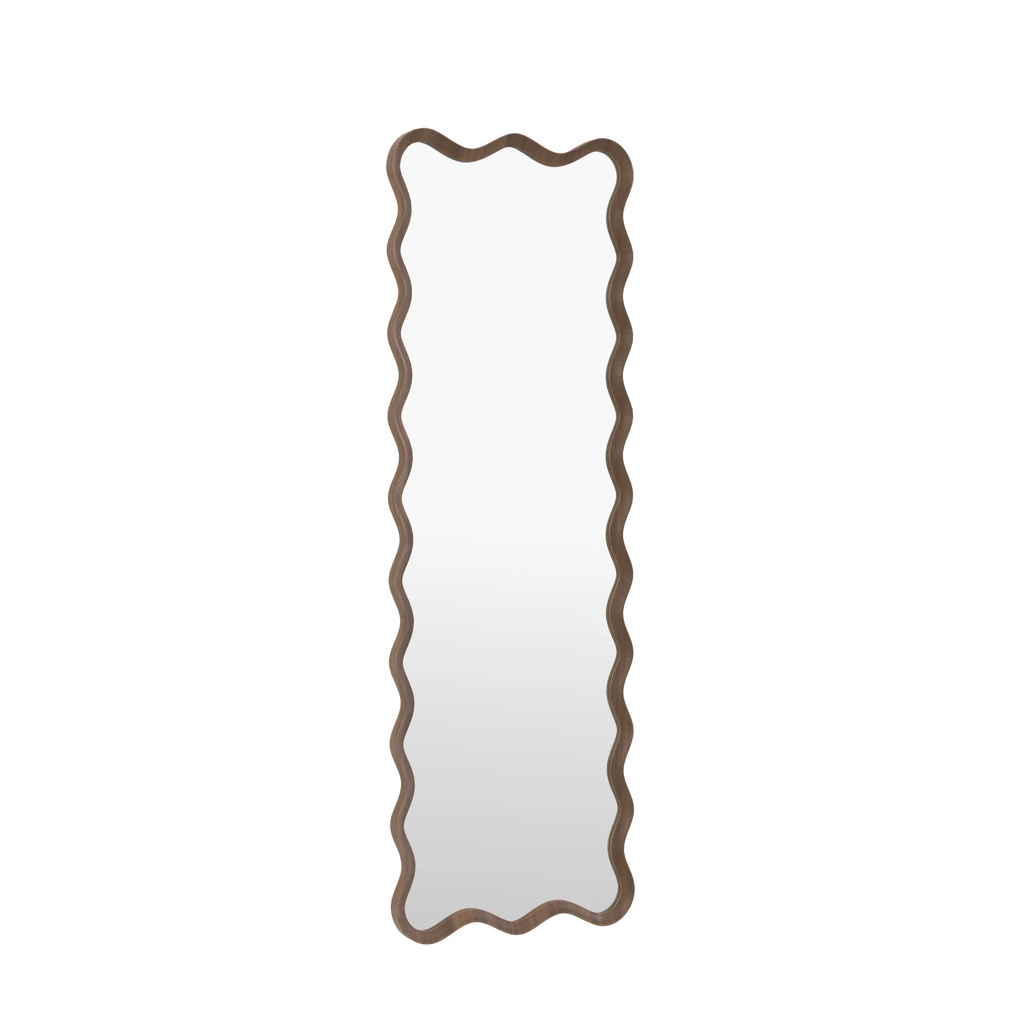 Ondaro Walnut Brown Wood Leaner Mirror 50x150cm