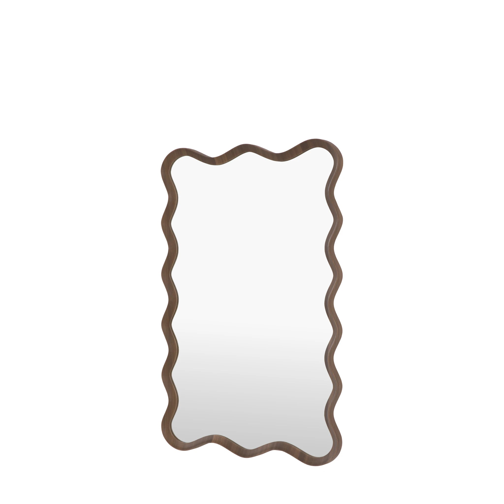Ondaro Walnut Brown Wood Wall Mirror 60x90cm