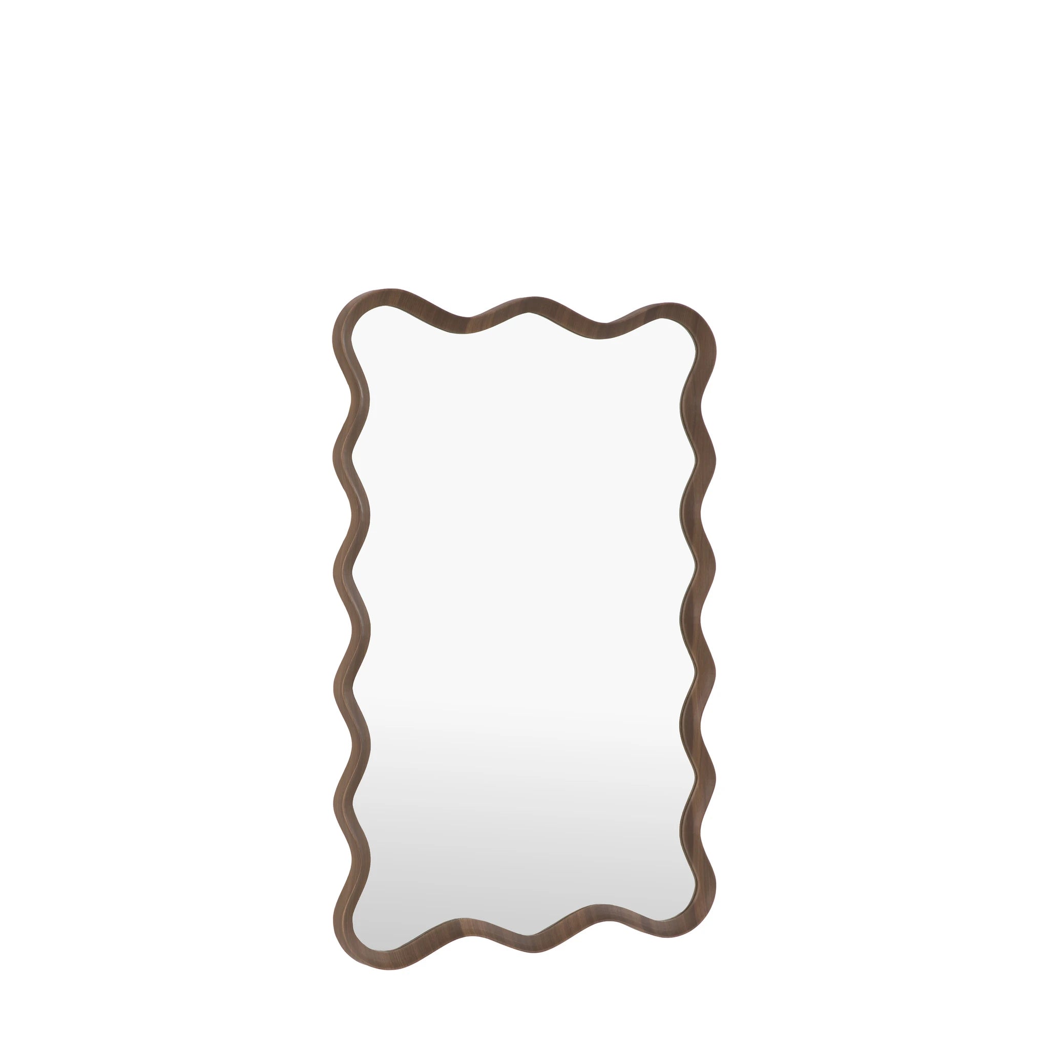 Ondaro Walnut Brown Wood Wall Mirror 60x90cm