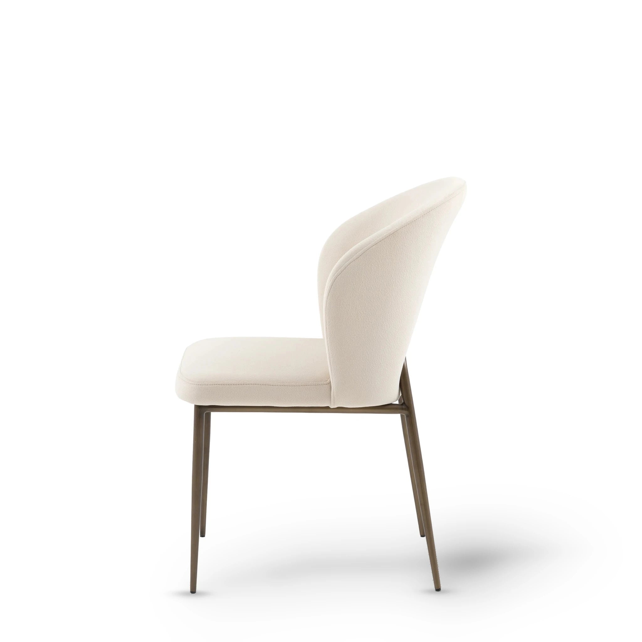 Set of 2 Alderharbour Vanilla White Fabric Dining Chairs