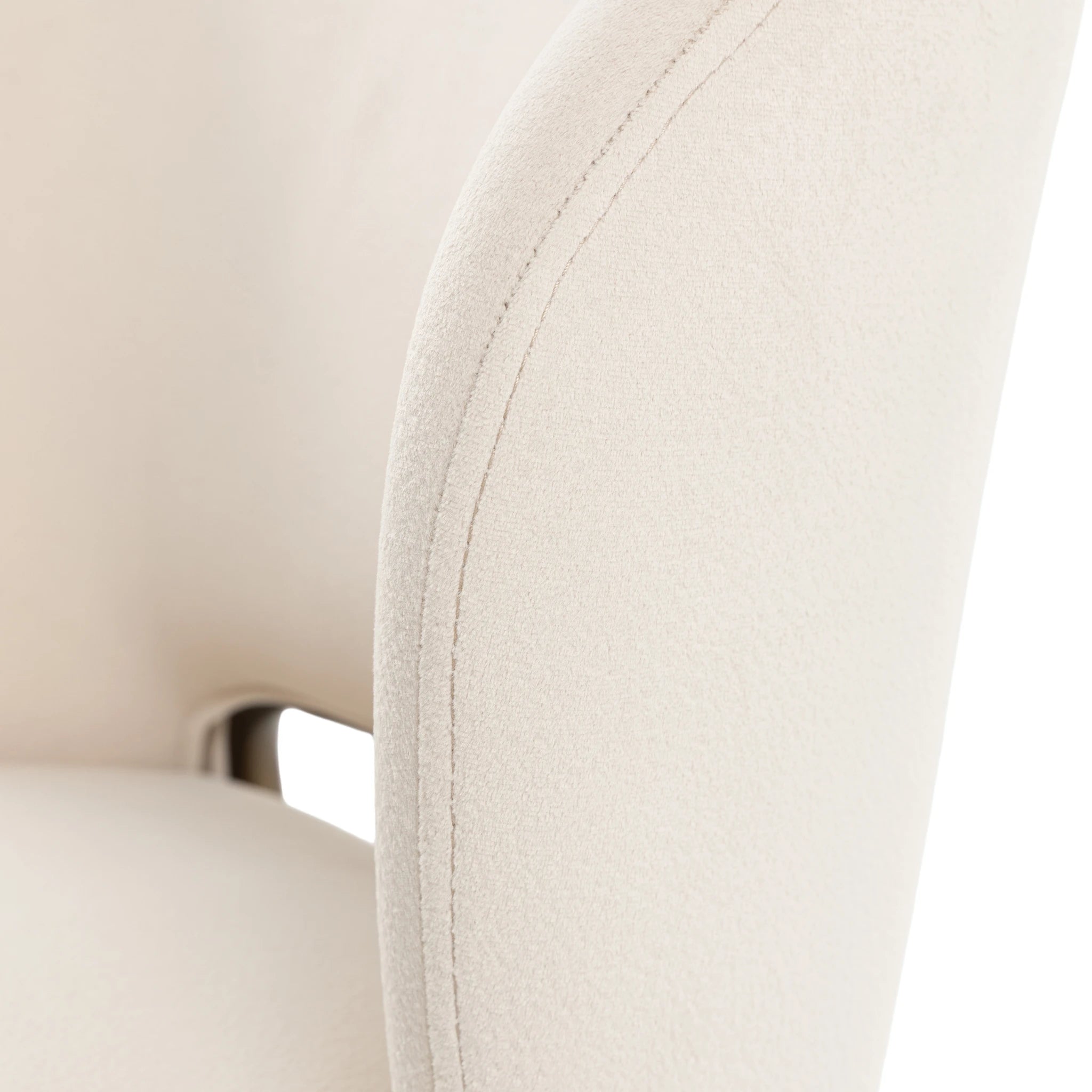 Set of 2 Alderharbour Vanilla White Fabric Dining Chairs