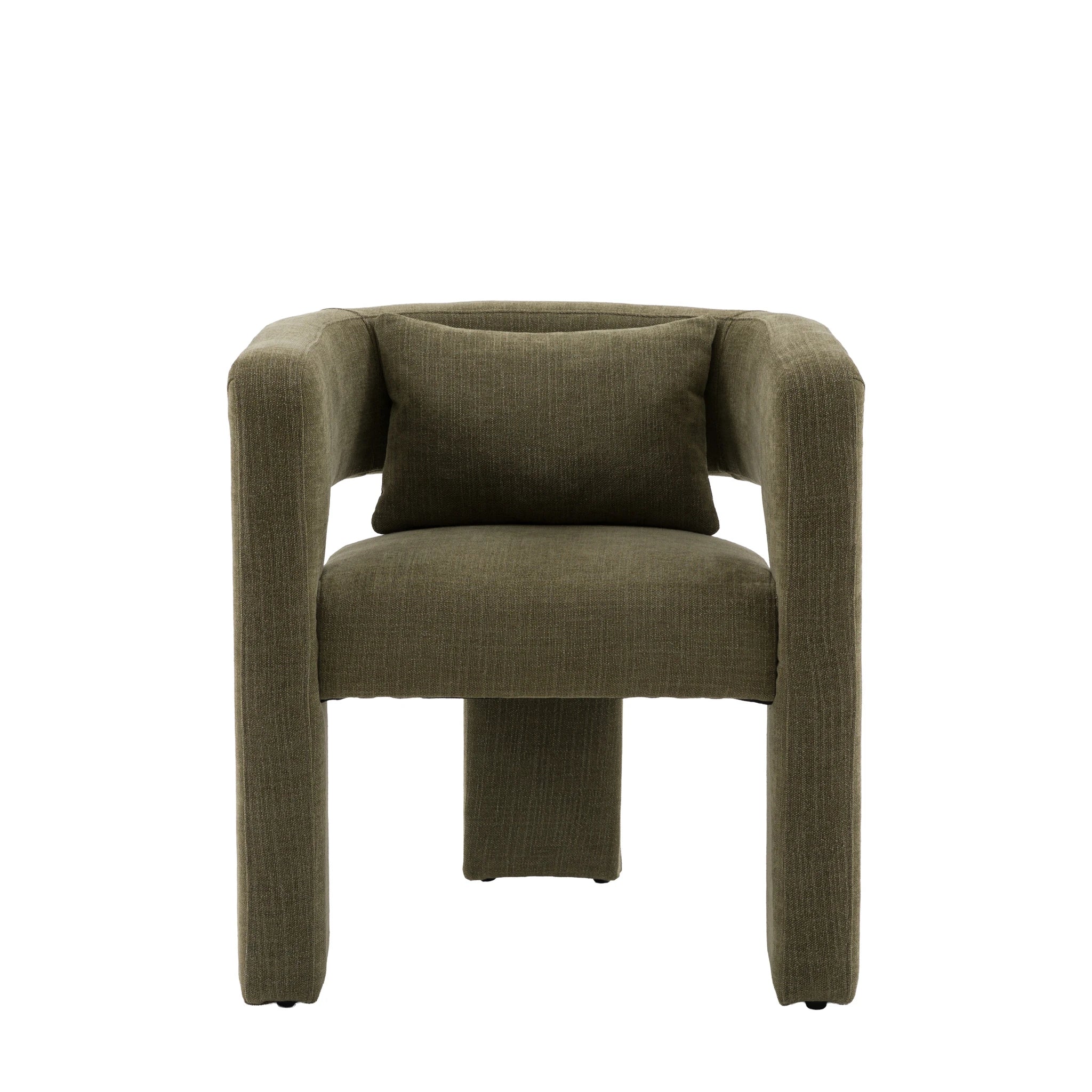Vescia Green Fabric Armchair