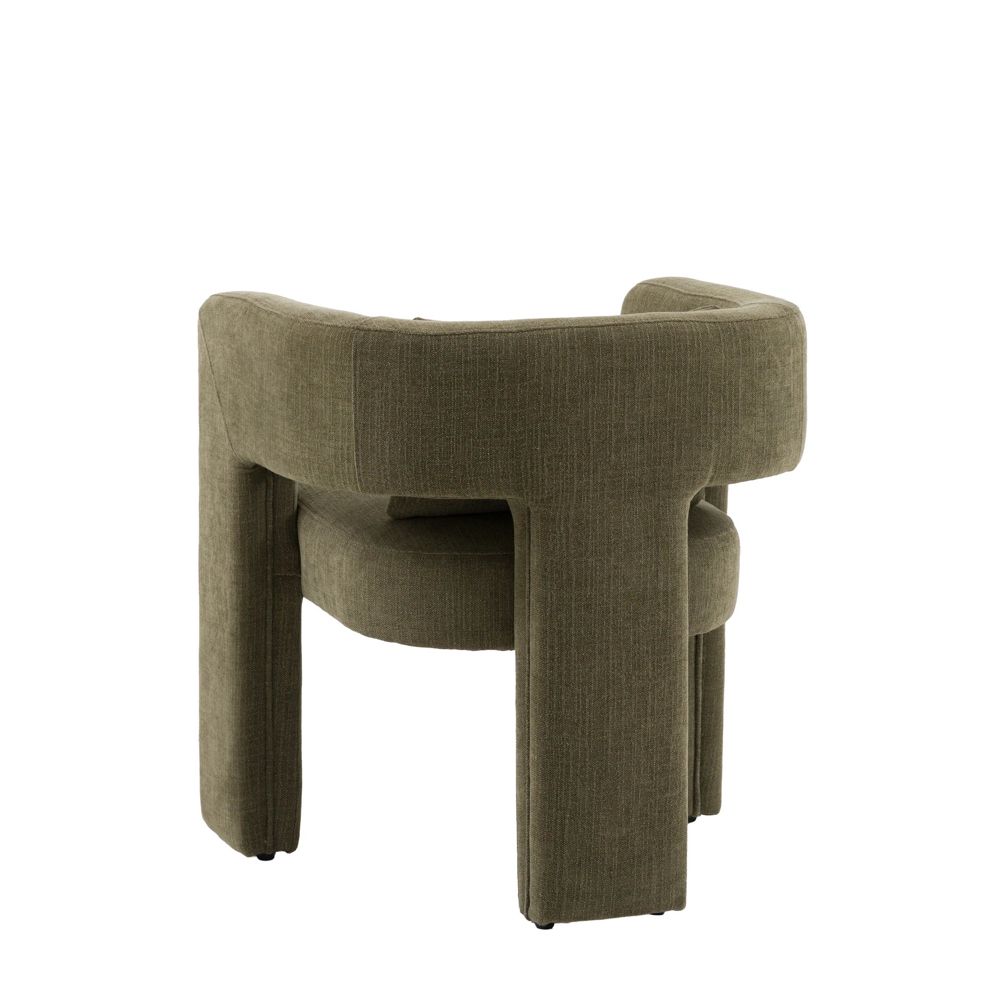 Vescia Green Fabric Armchair