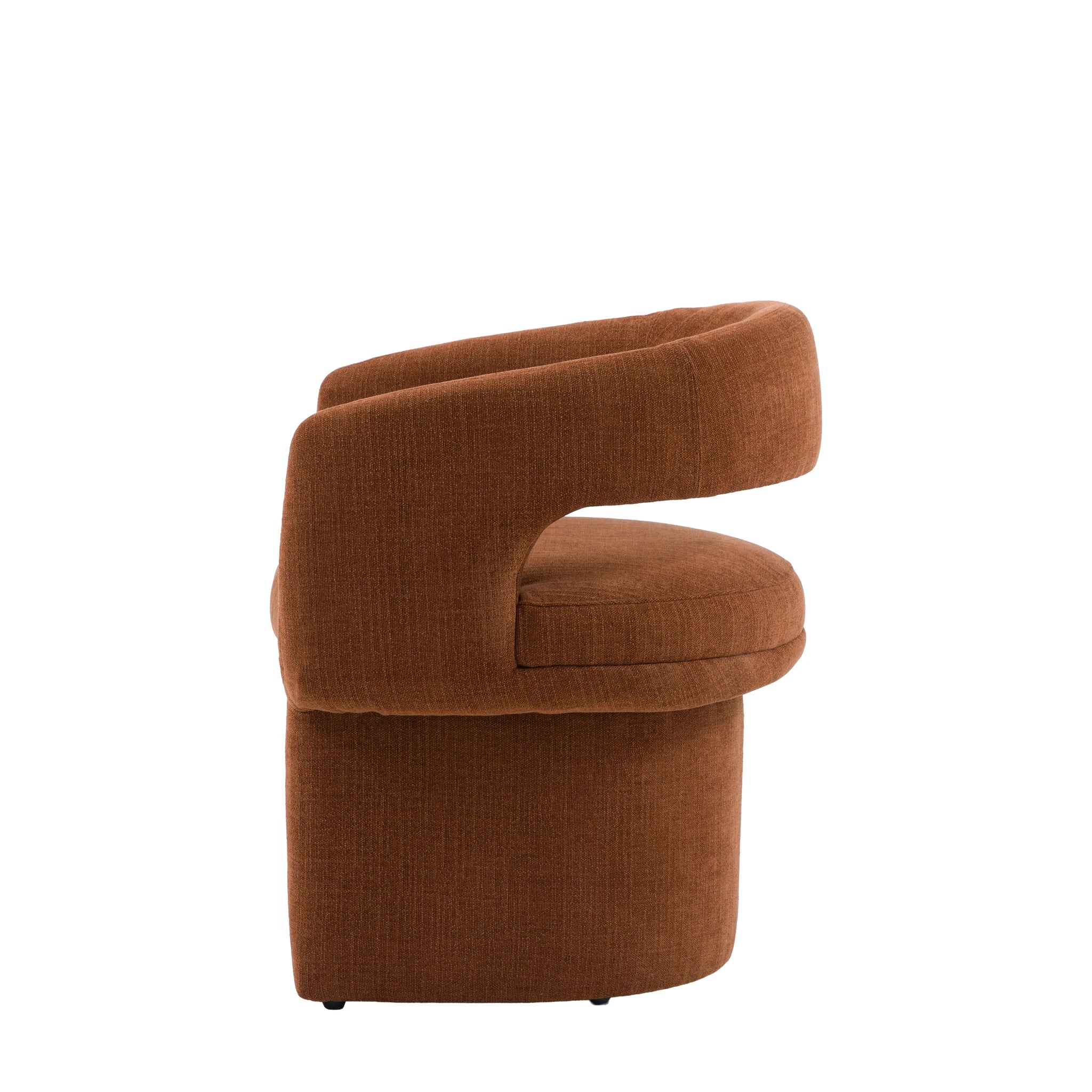 Harlo Rust Fabric Dining Chair