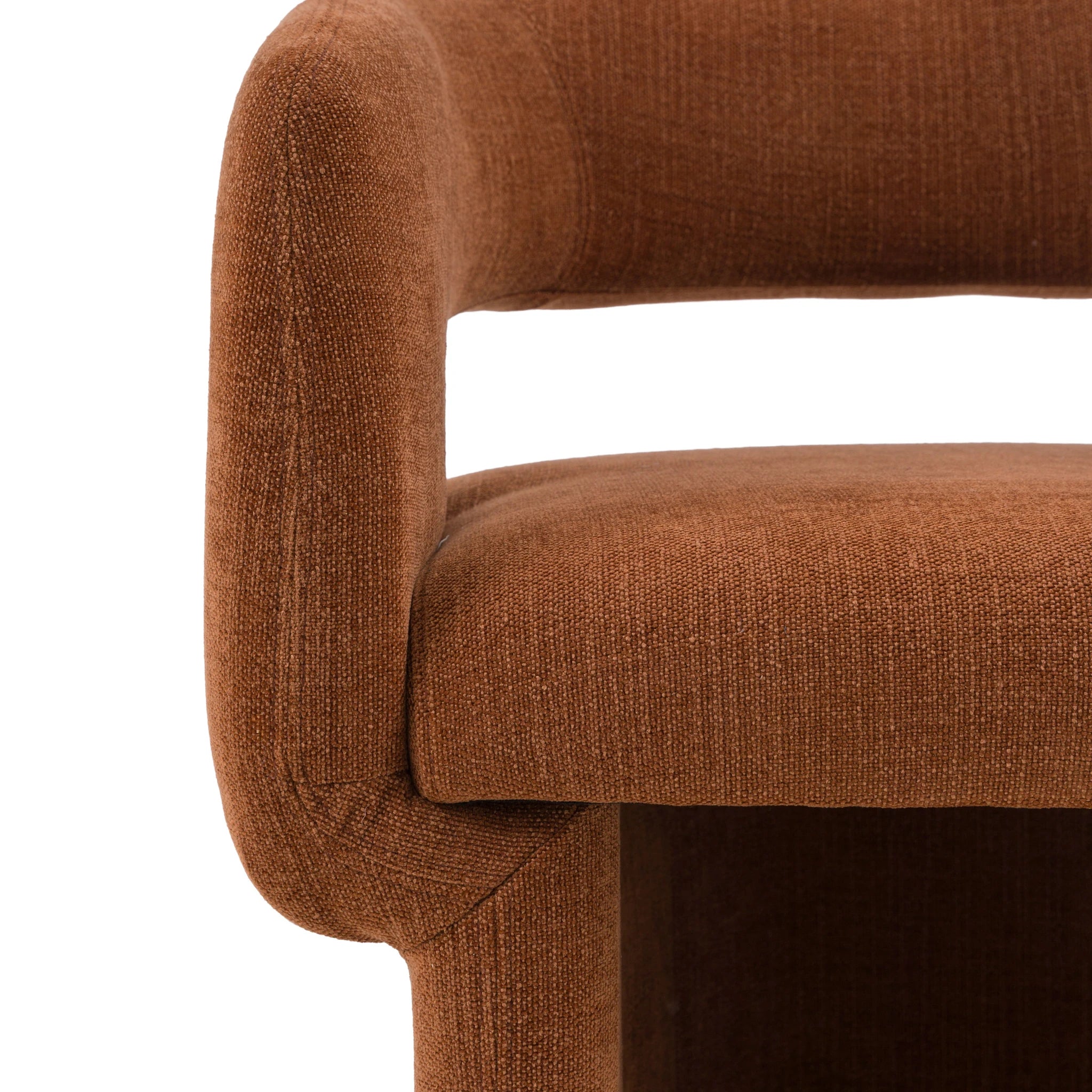 Harlo Rust Fabric Dining Chair