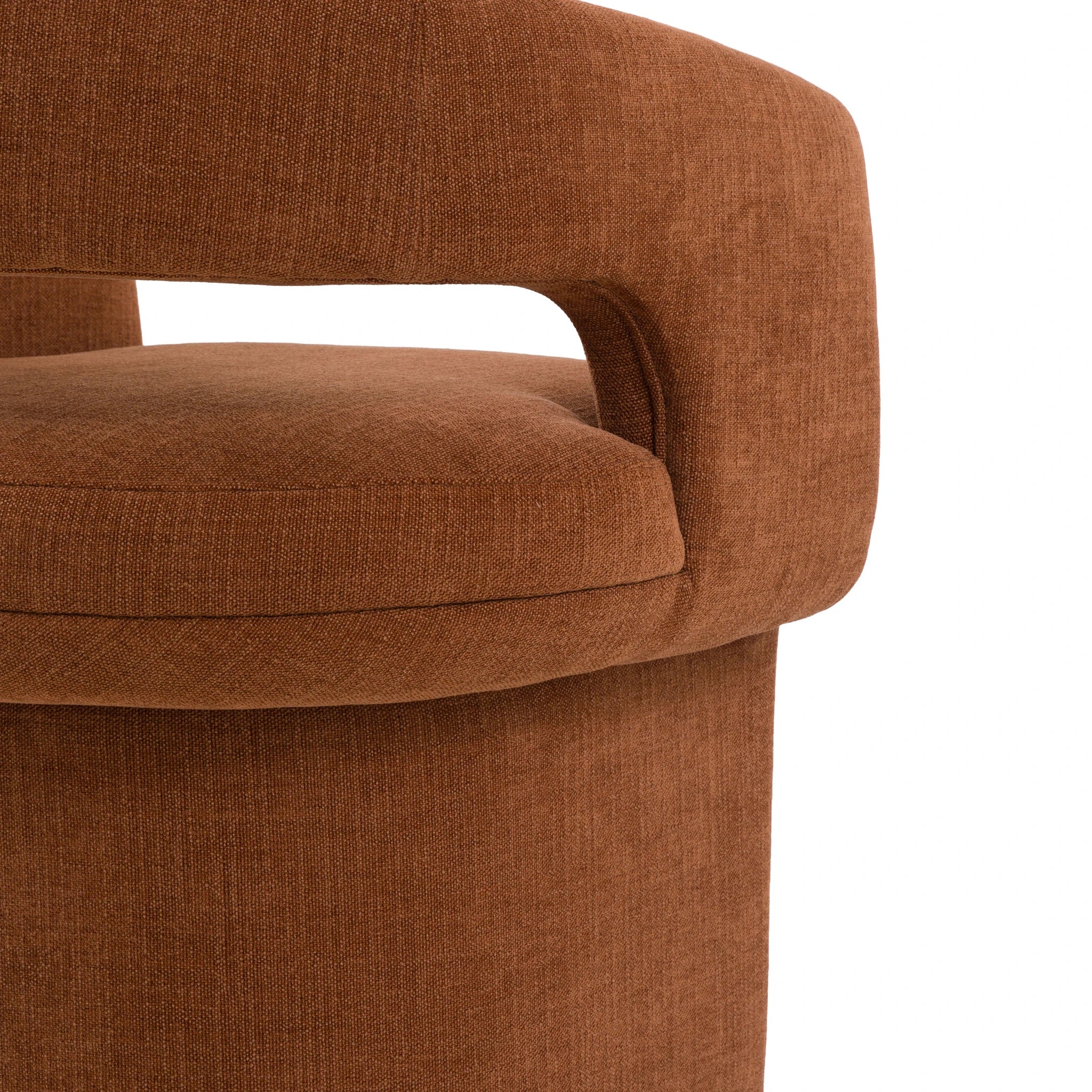 Harlo Rust Fabric Dining Chair