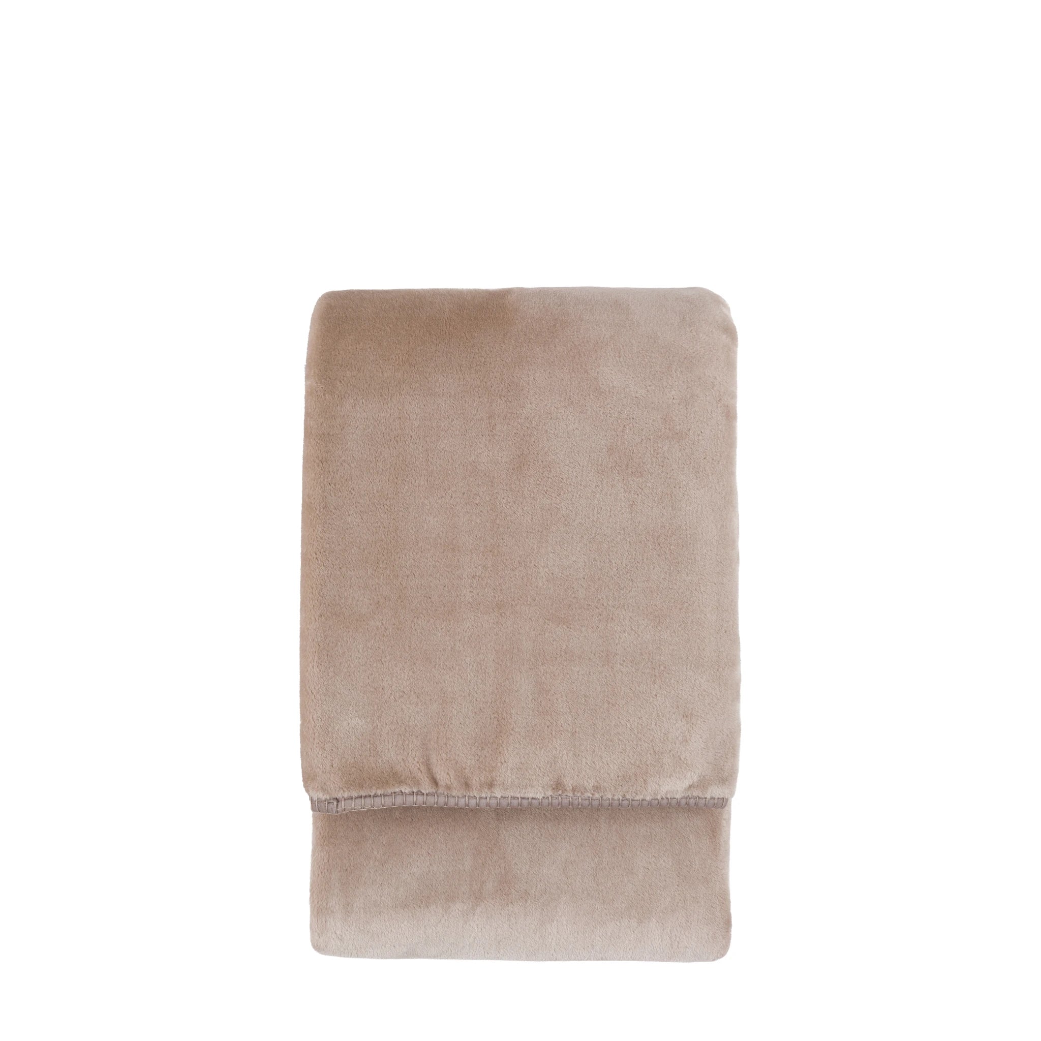 Aldervale Toasty Fleece Taupe Throw