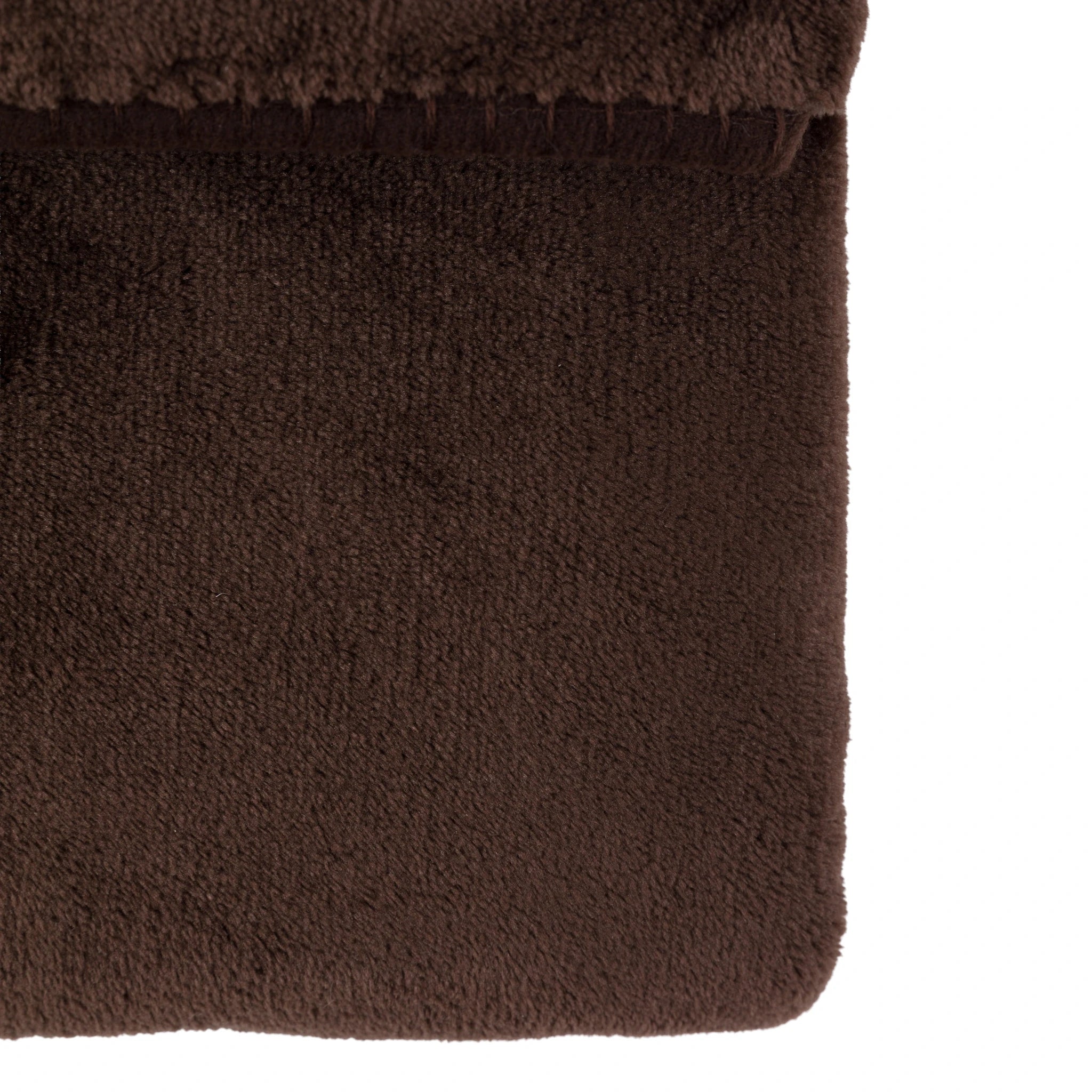 Aldervale Toasty Fleece Chocolate Brown Throw