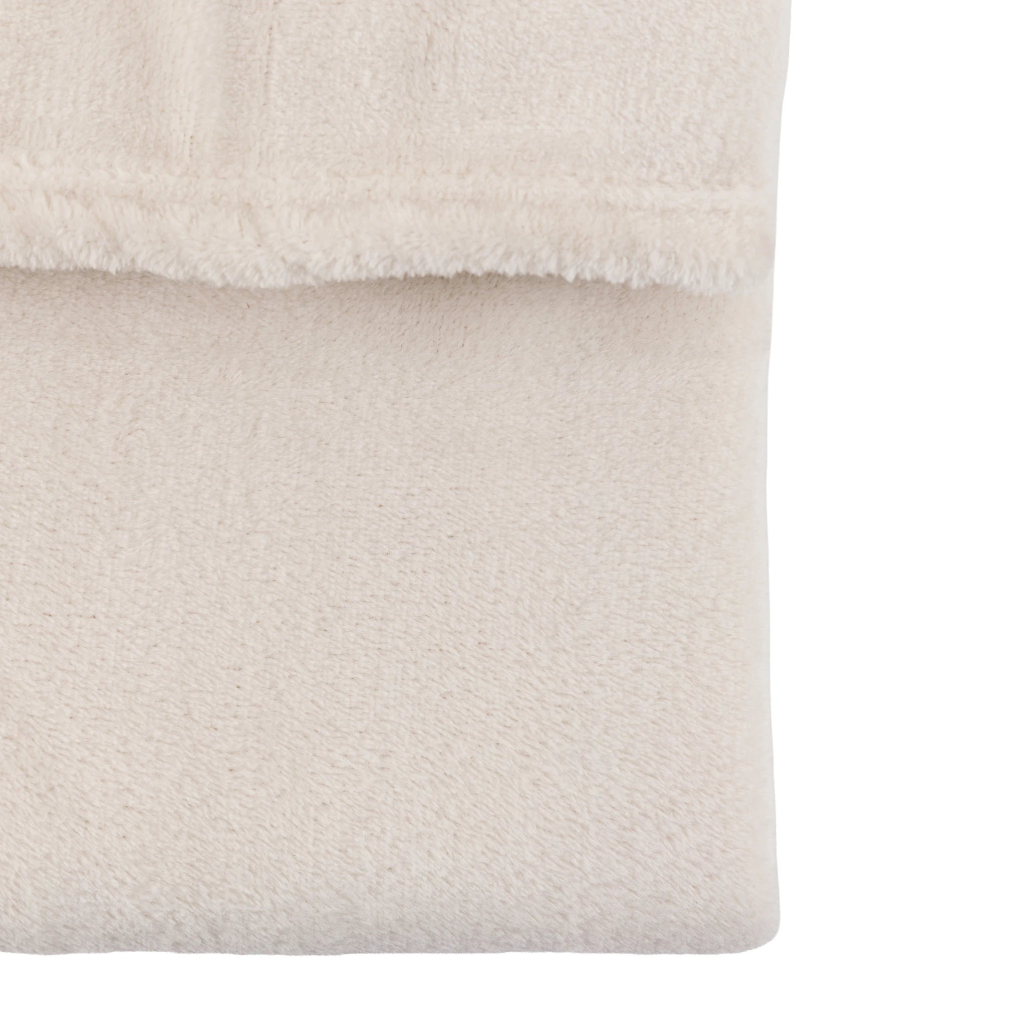 Phoenix Super Soft Flannel Fleece Ecru Throw