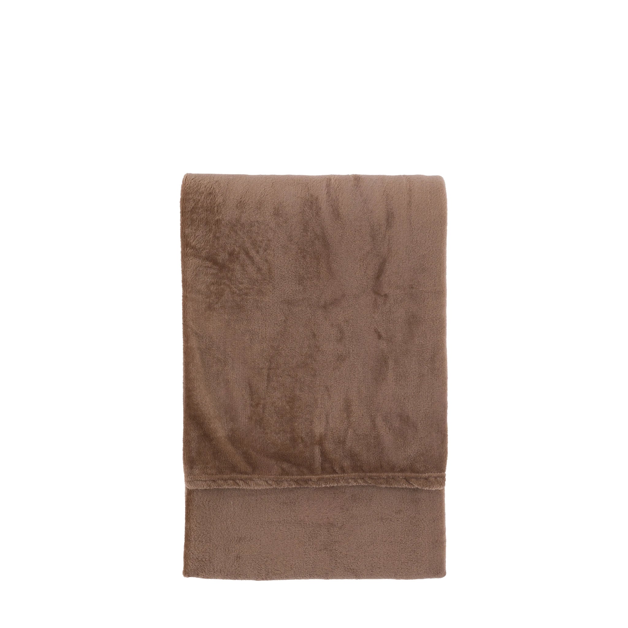 Phoenix Super Soft Flannel Fleece Mocha Throw