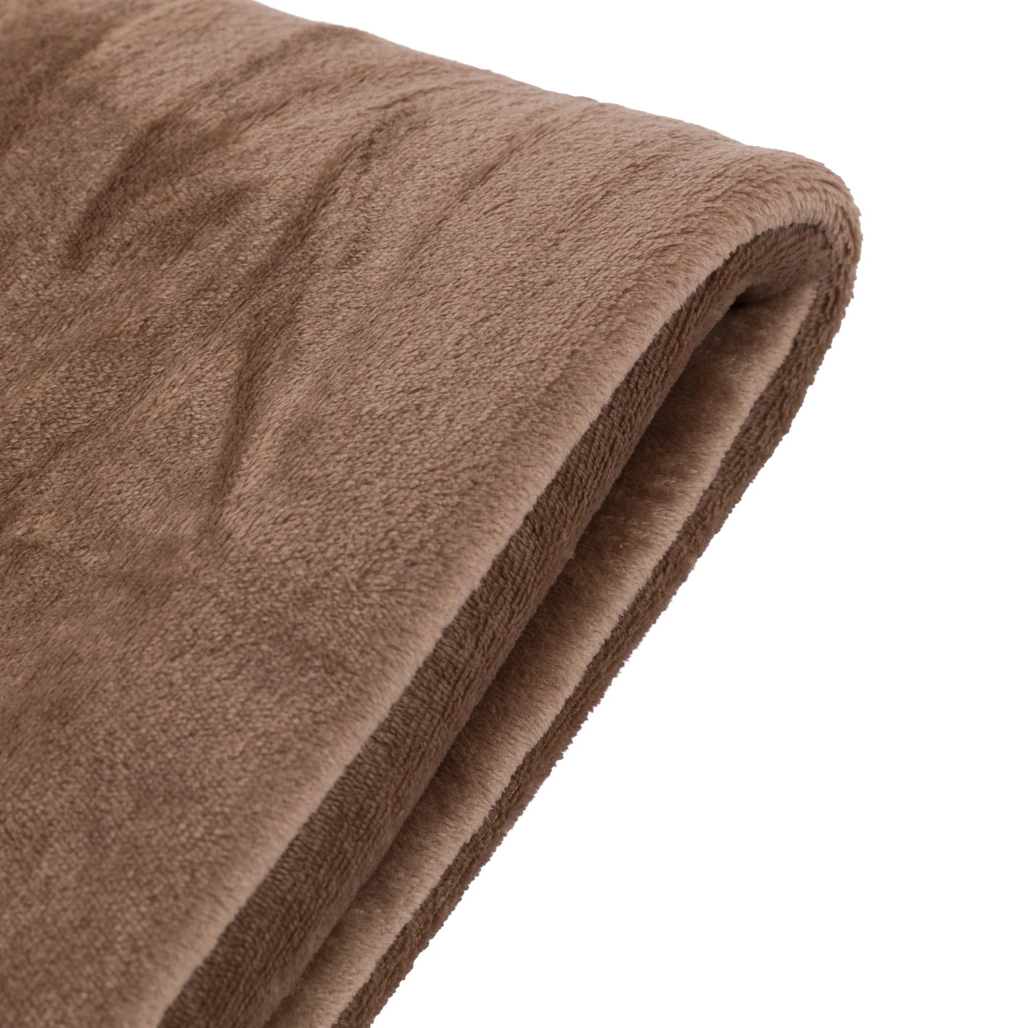 Phoenix Super Soft Flannel Fleece Mocha Throw