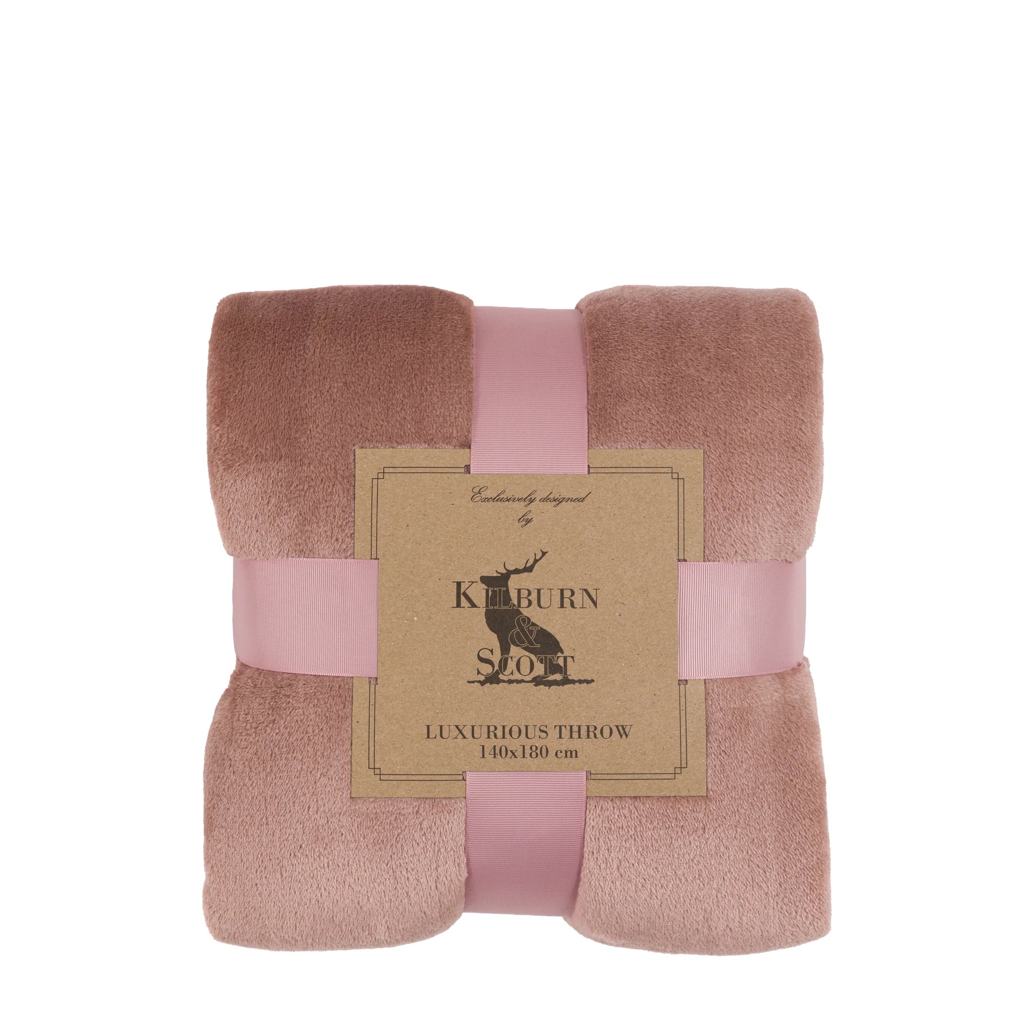 Phoenix Super Soft Flannel Fleece Pink Throw