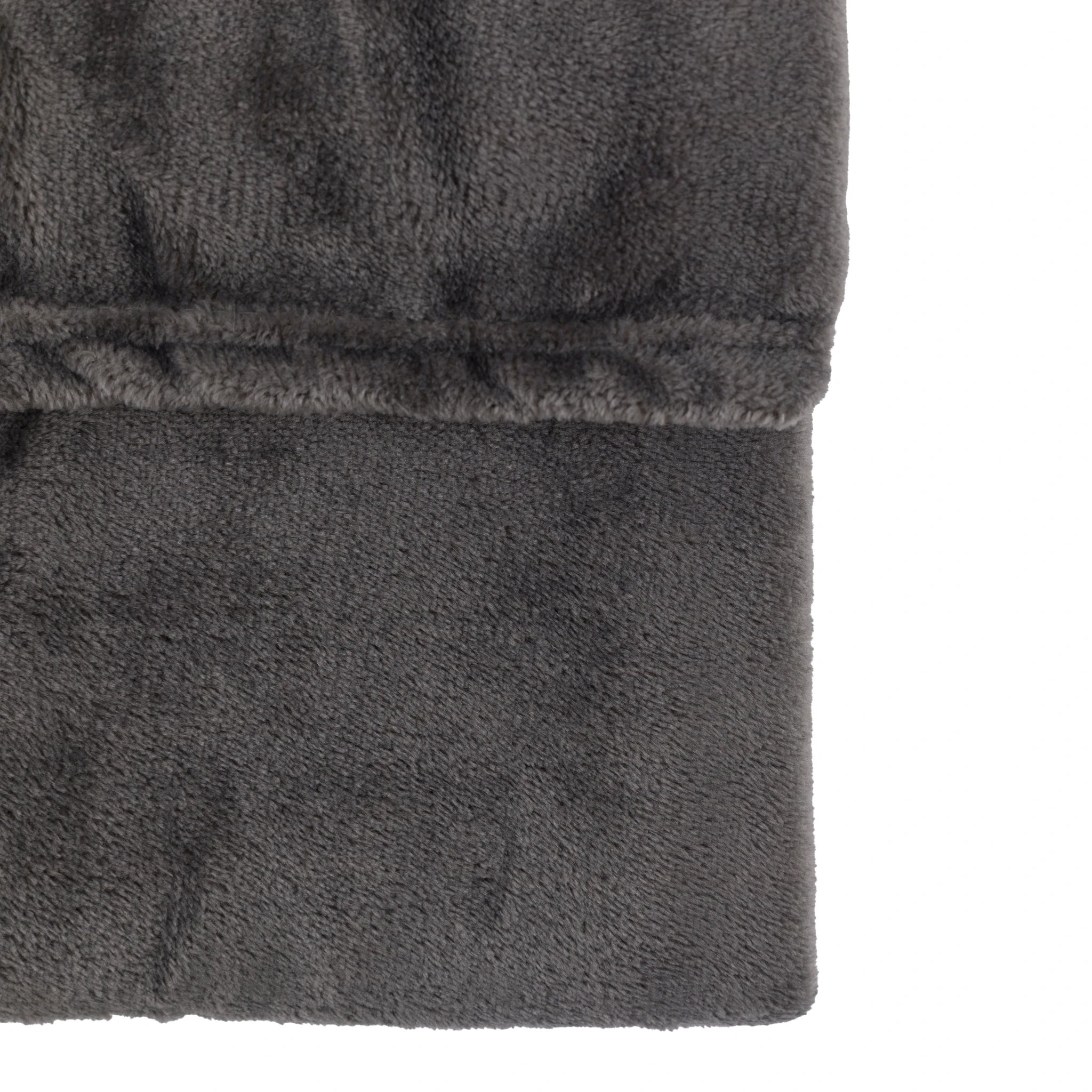 Phoenix Super Soft Flannel Fleece Grey Throw