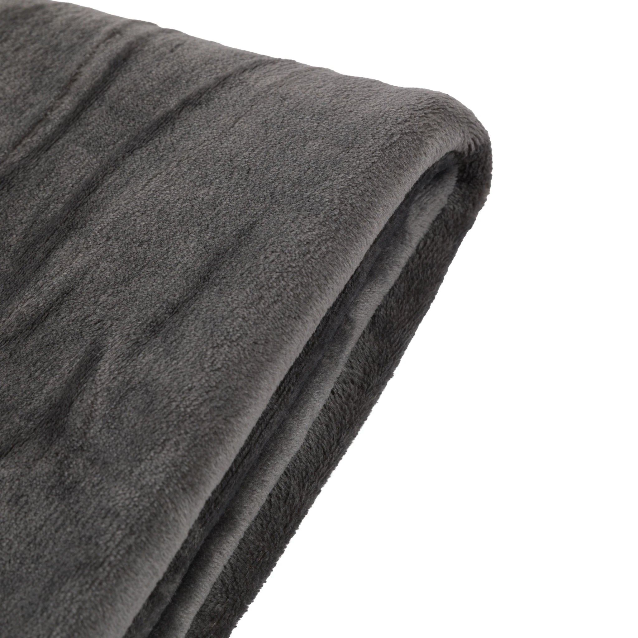 Phoenix Super Soft Flannel Fleece Grey Throw