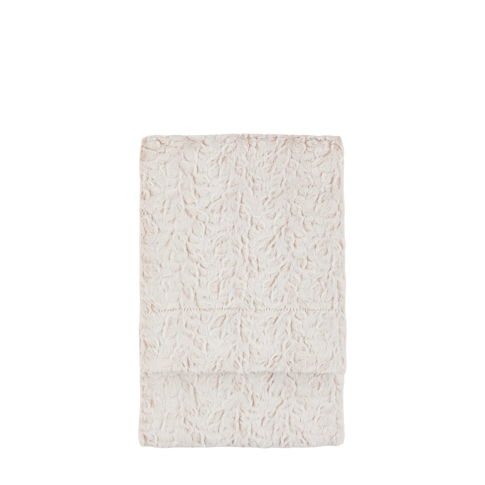 Mare Faux Fur Natural Throw