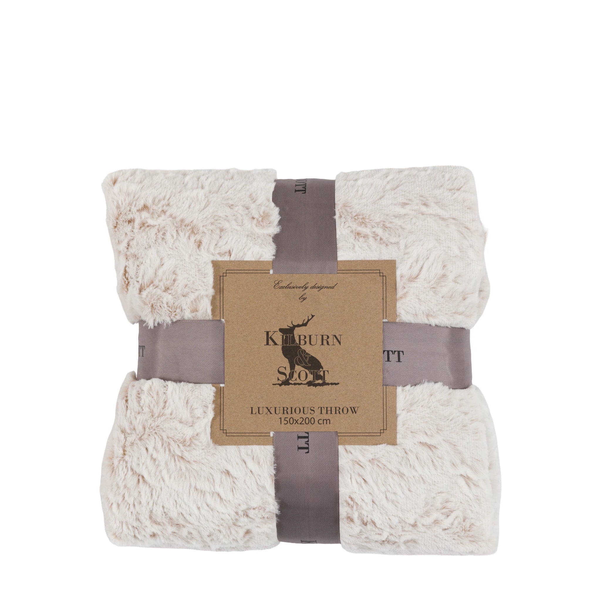 Mare Faux Fur Natural Throw