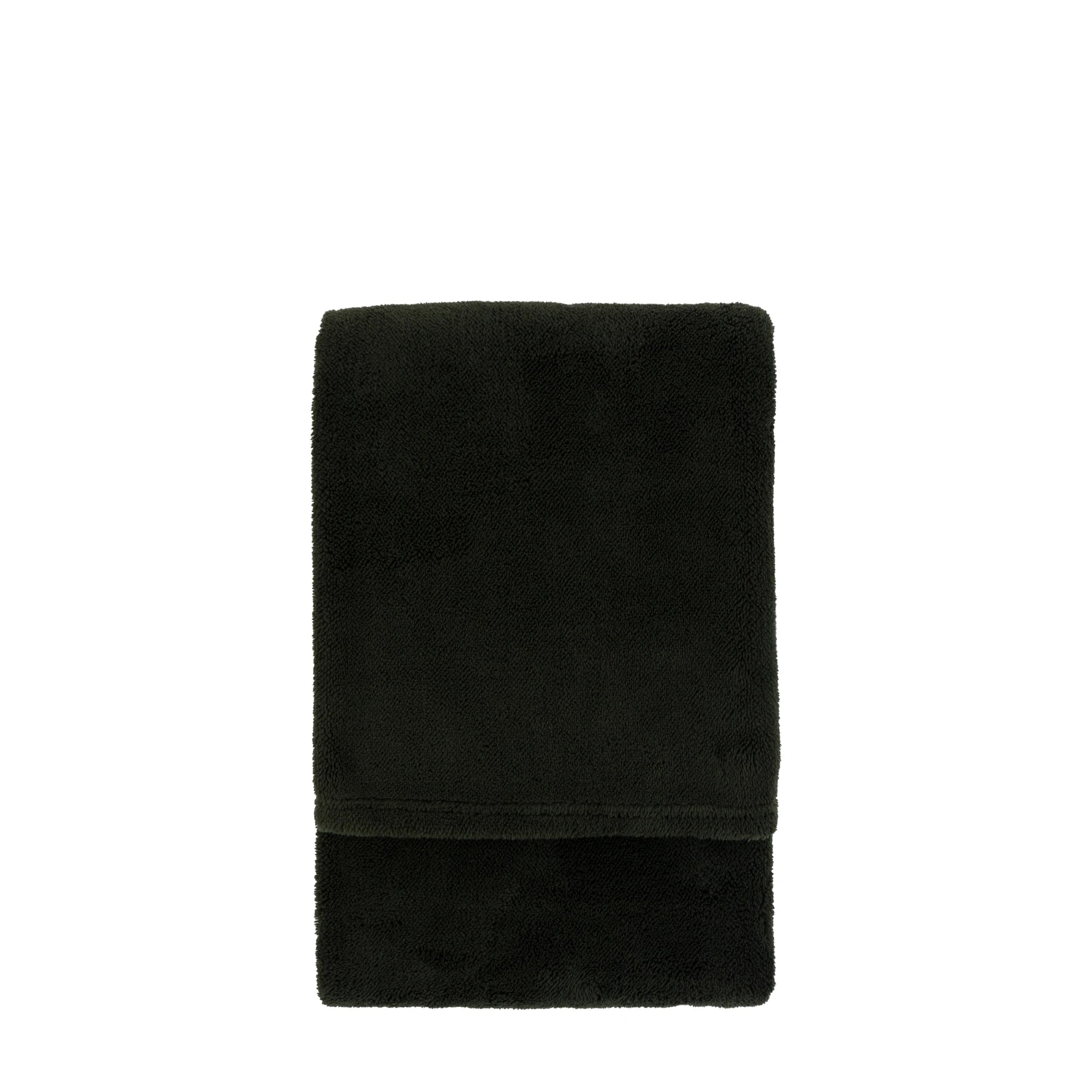 Velora Chenille Sherpa Forest Green Throw