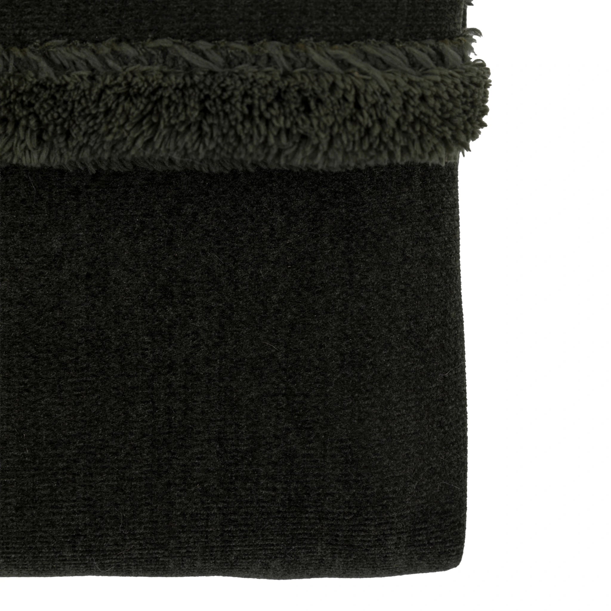 Velora Chenille Sherpa Forest Green Throw