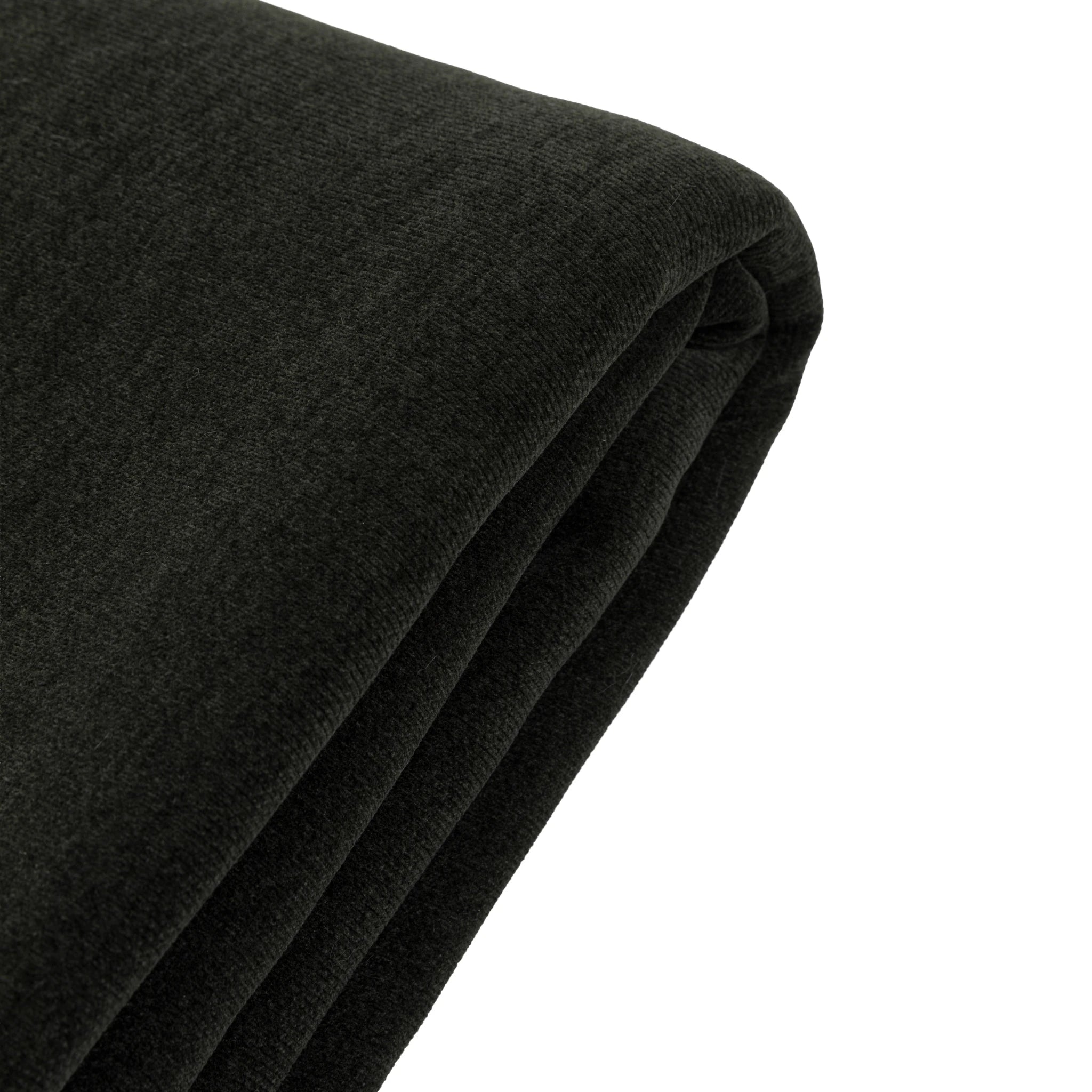 Velora Chenille Sherpa Forest Green Throw