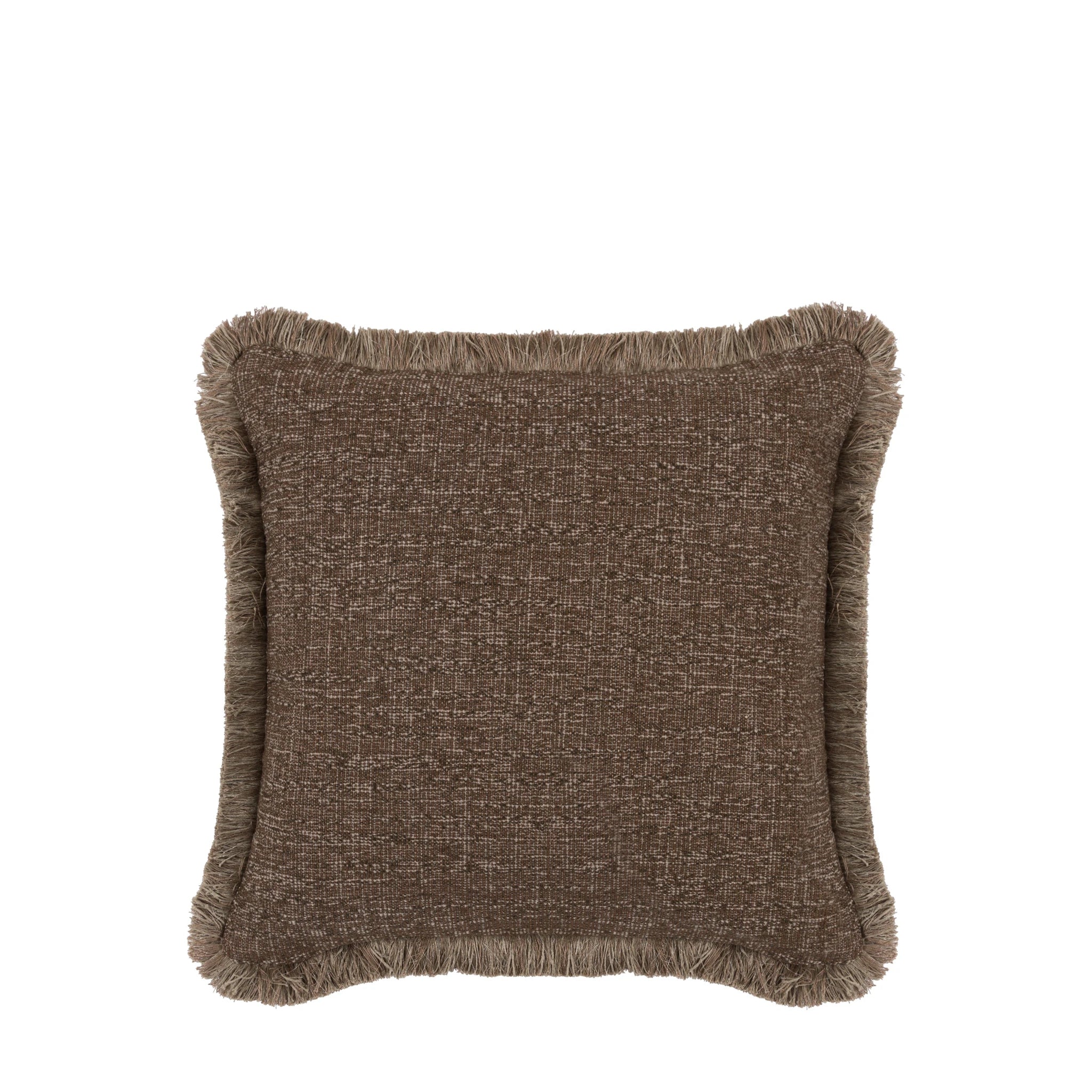 Alderhouse Fringe Mocha Cushion 50x50cm