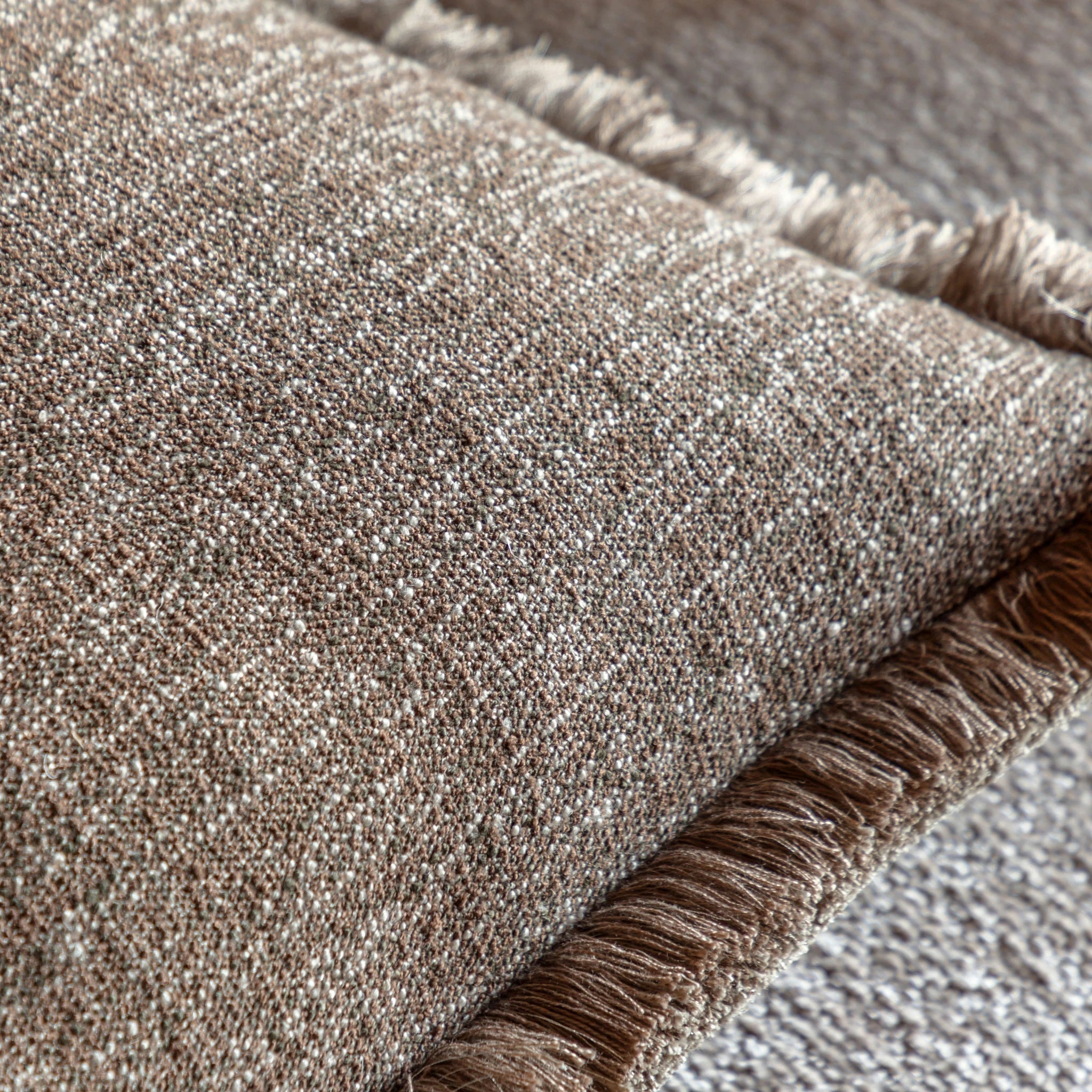 Alderhouse Fringe Mocha Cushion 50x50cm