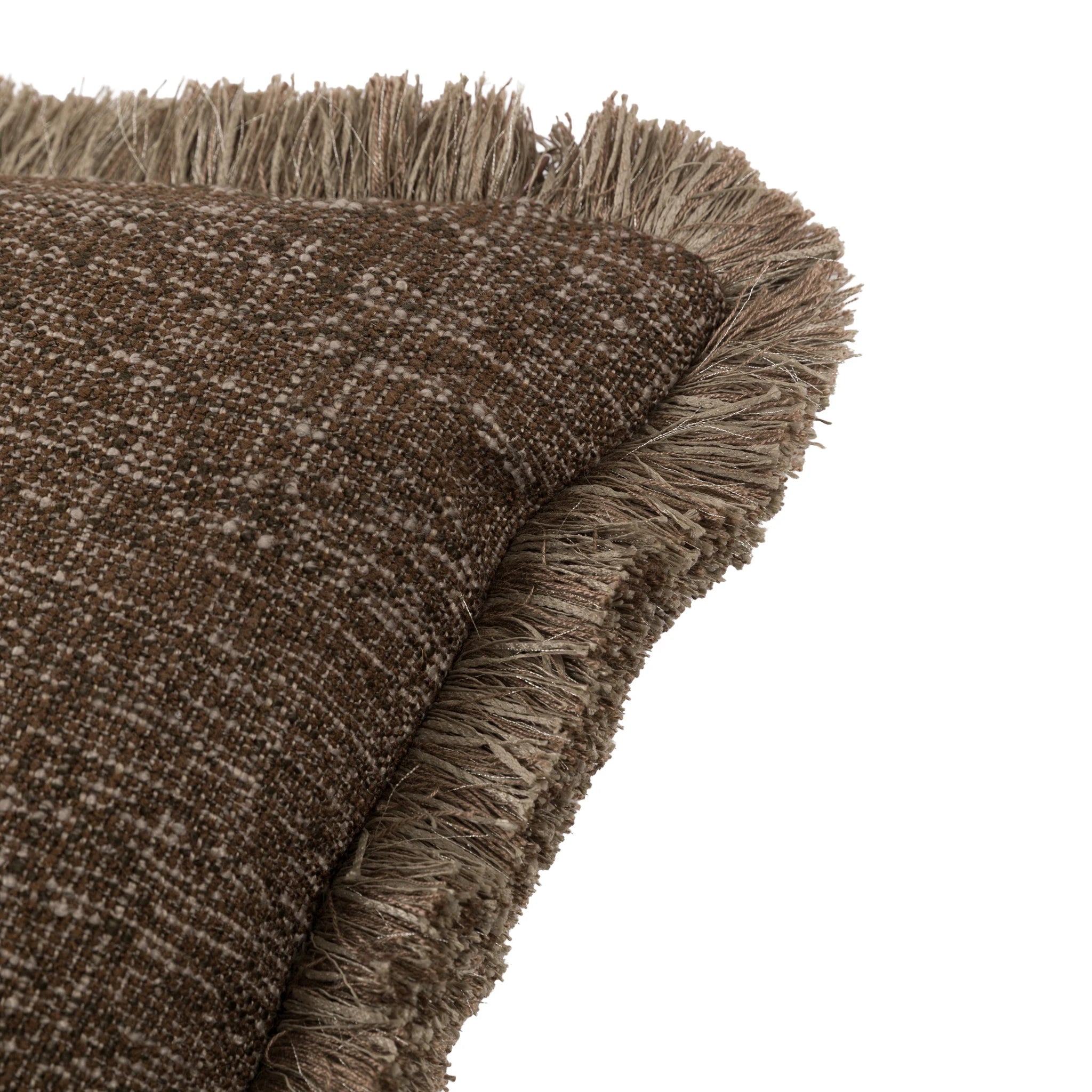 Alderhouse Fringe Mocha Cushion 50x50cm