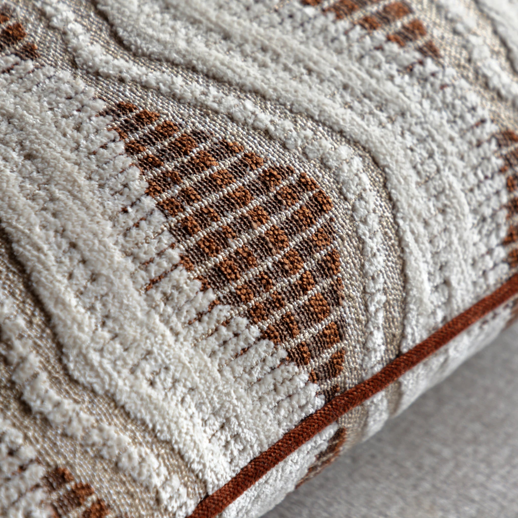 Bellgrave Jacquard Rust Cushion 50x50cm