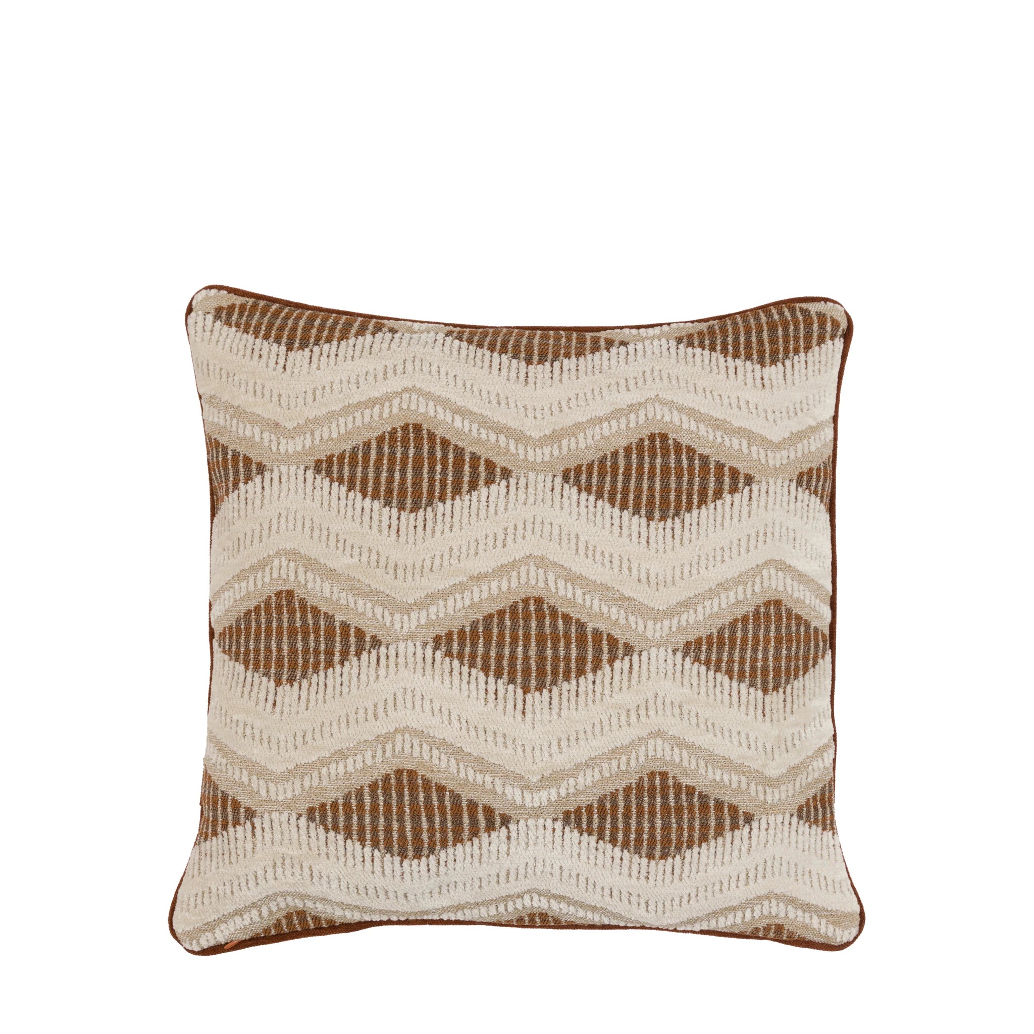 Bellgrave Jacquard Rust Cushion 50x50cm