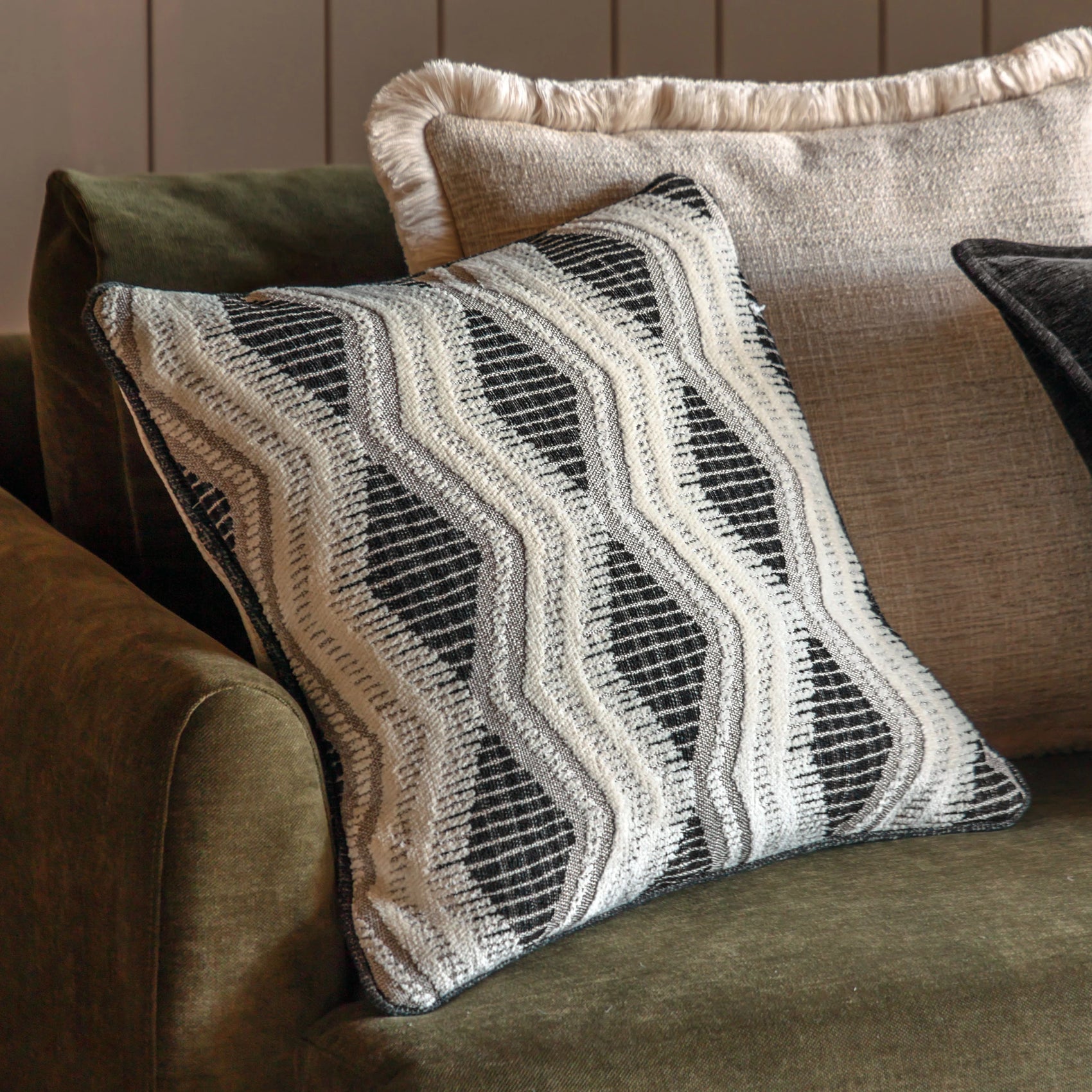 Bellgrave Jacquard Slate Cushion 50x50cm