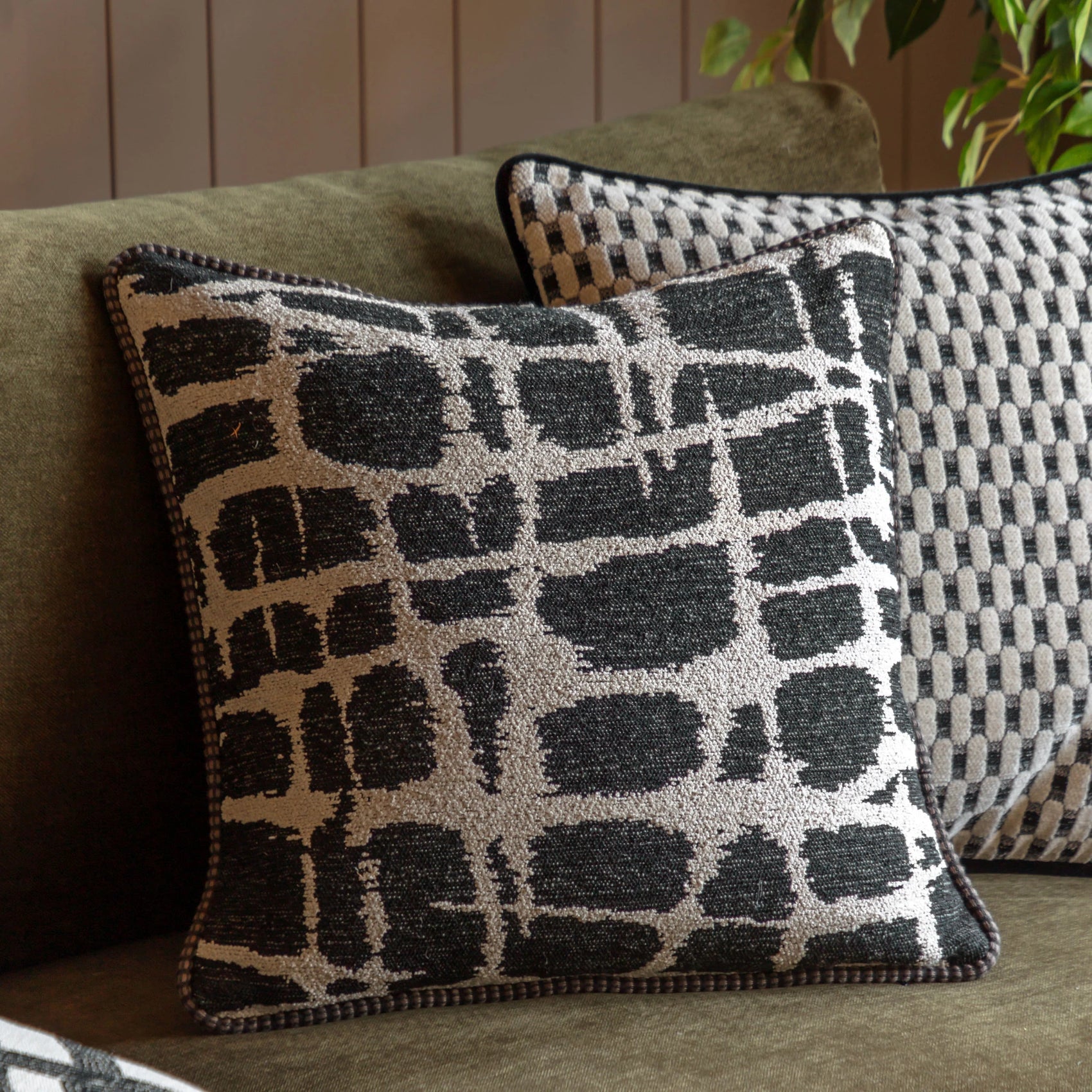 Mirella Jacquard Slate Cushion 50x50cm