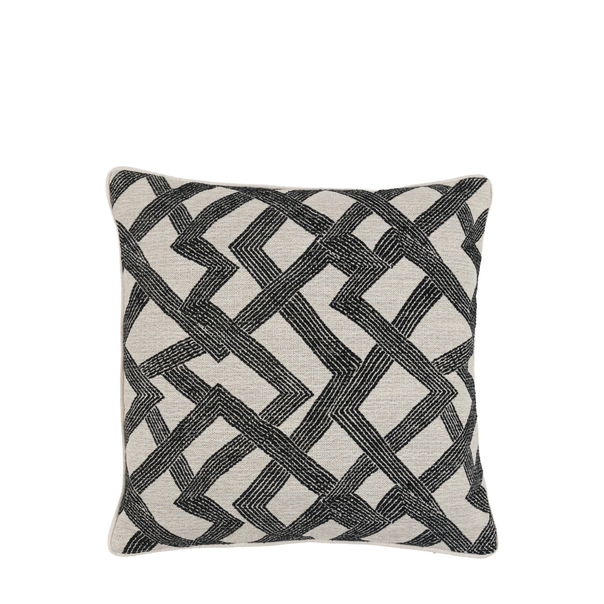 Selene Jacquard Slate Cushion 50x50cm