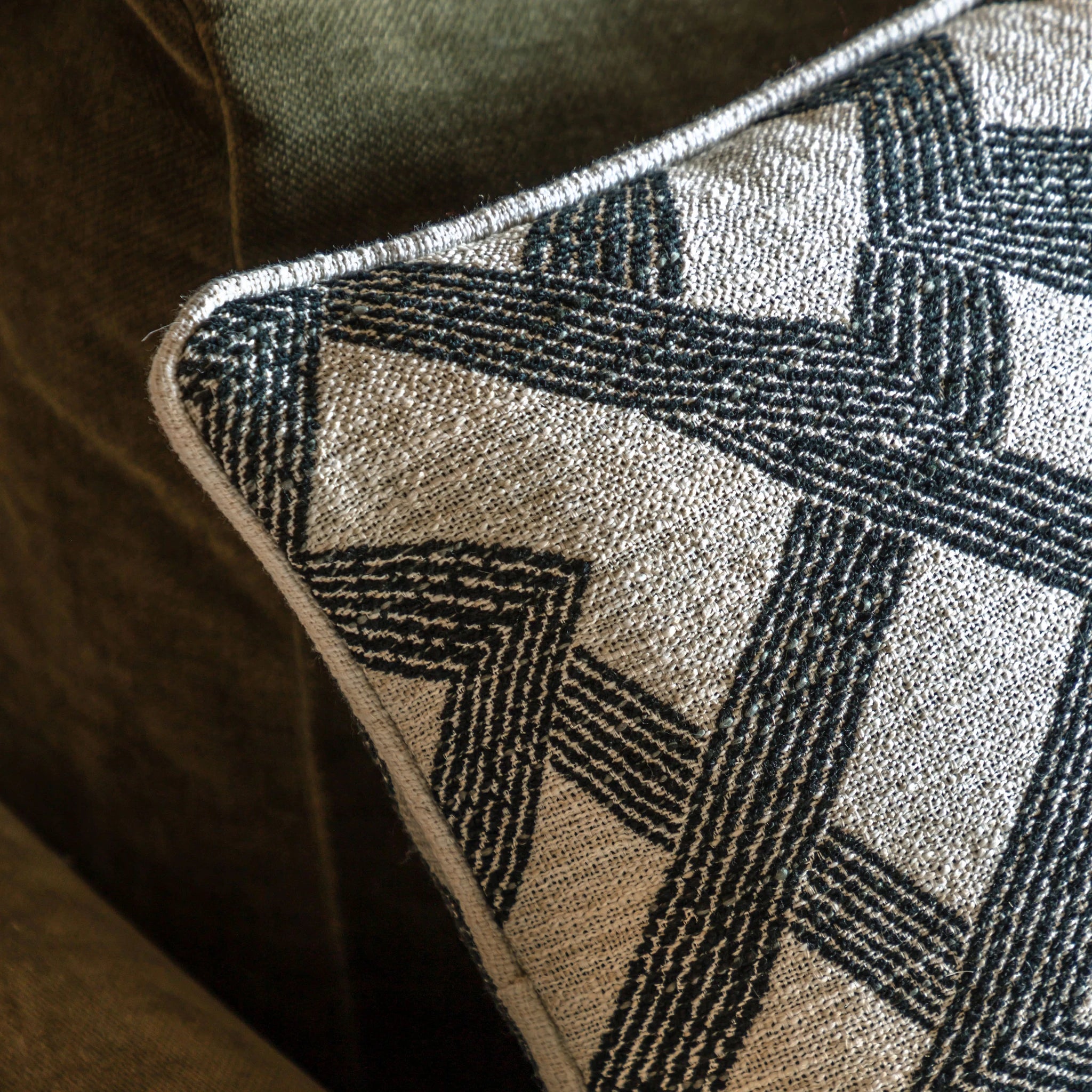 Selene Jacquard Slate Cushion 50x50cm
