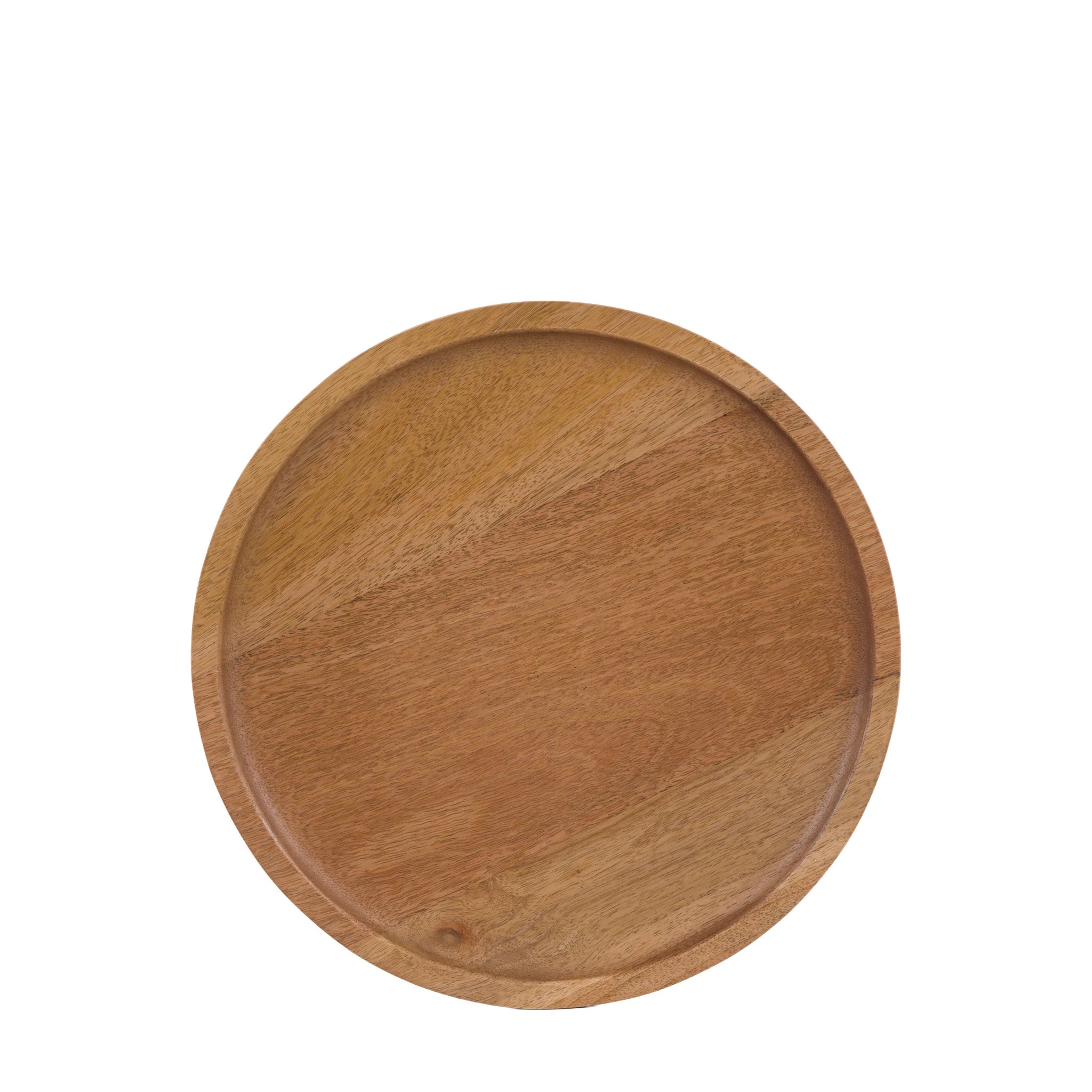 Colette Mango Wood Round Decorative Tray