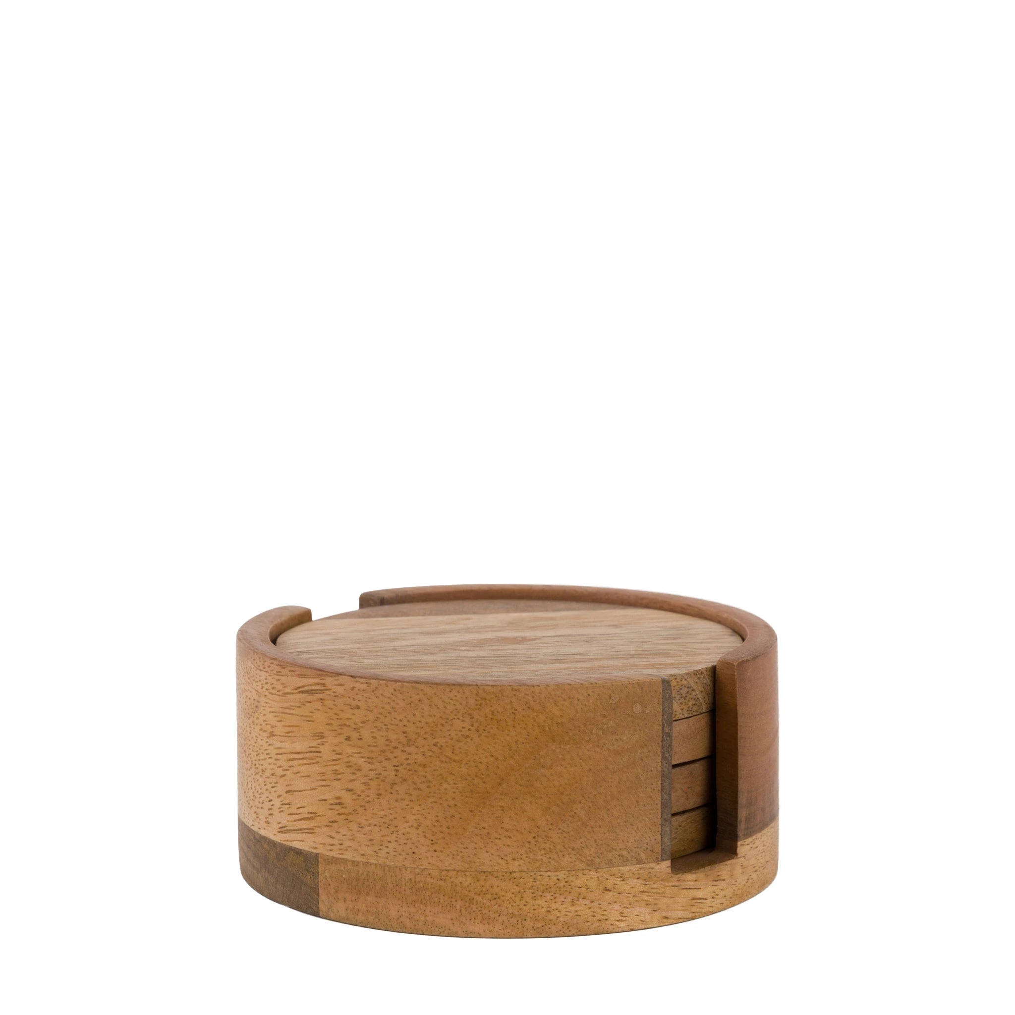 Set of 4 Colette Mango Wood Coasters