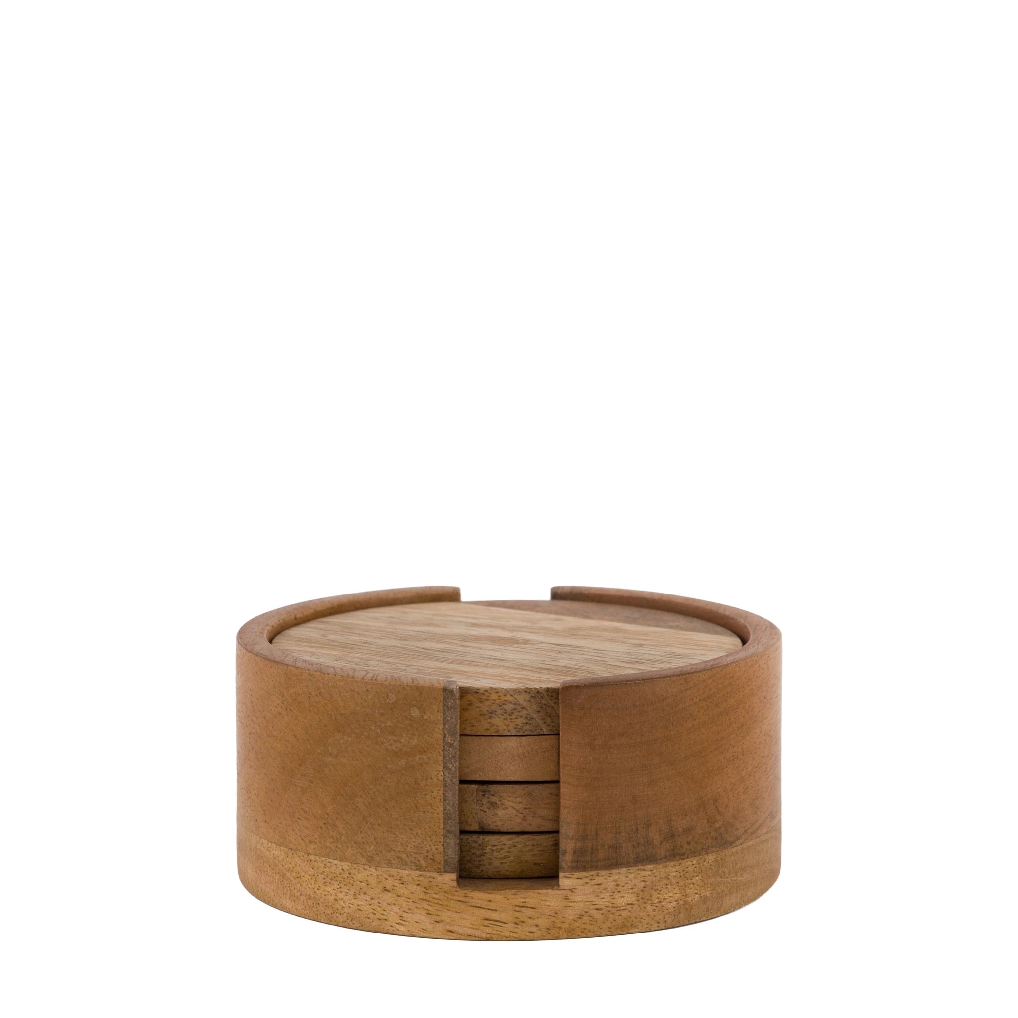 Set of 4 Colette Mango Wood Coasters