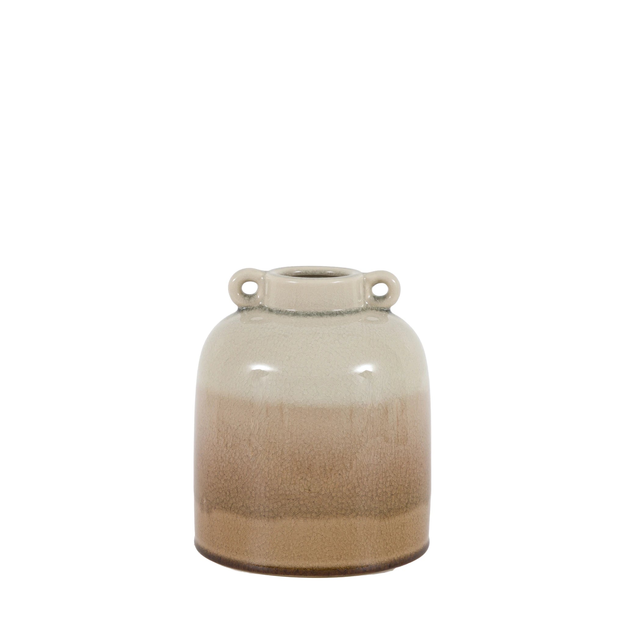 Cerella Crackle Glaze Natural Ceramic Vase