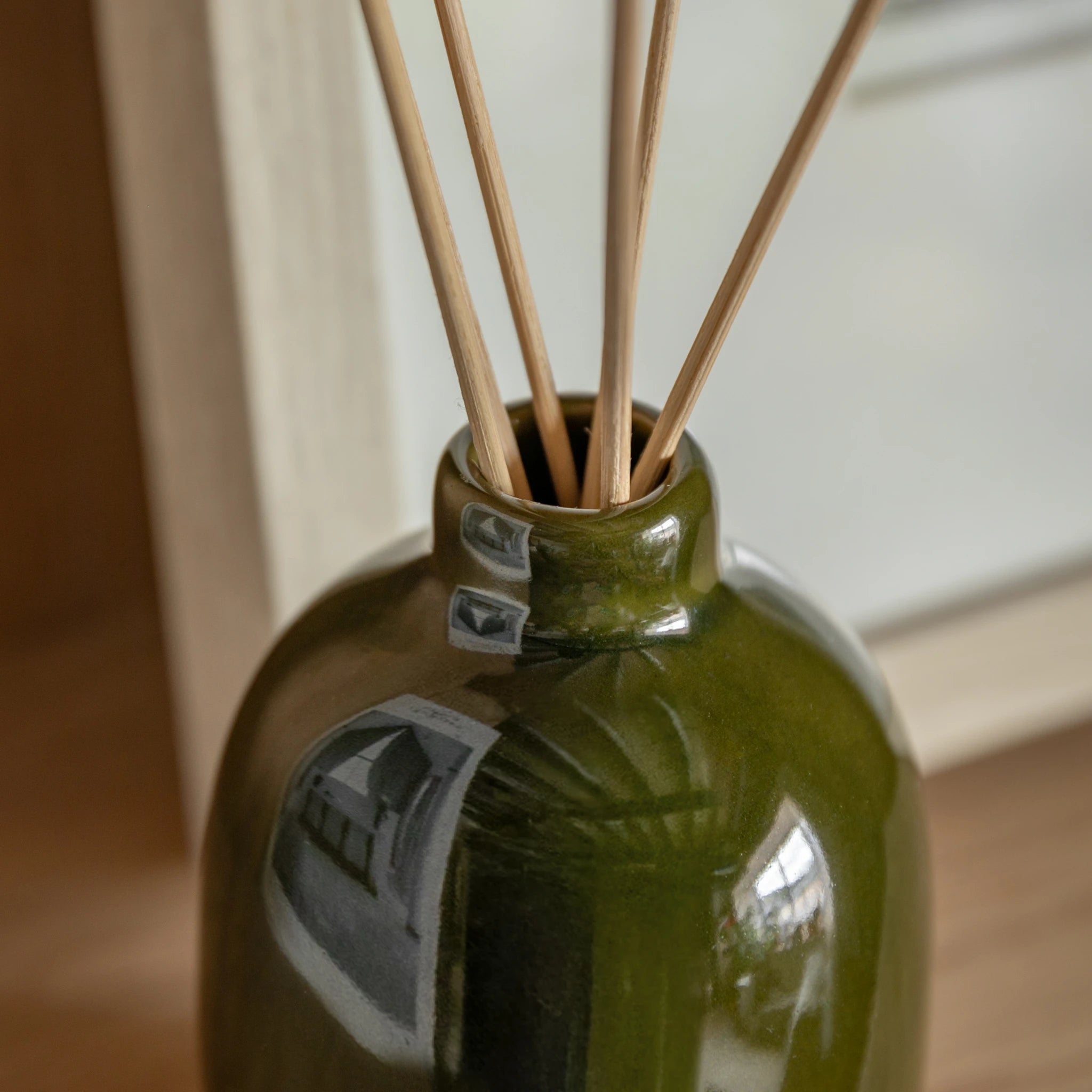Terrene Olive Green 200ml Glazed Ceramic Diffuser