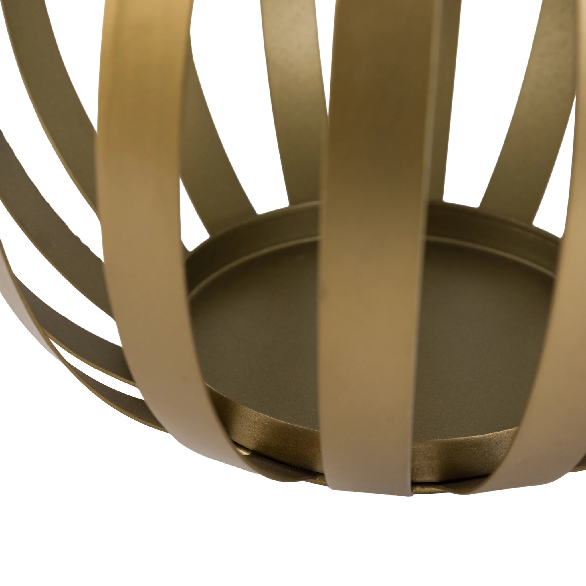 Parke Metal Bulb Gold Lantern Small