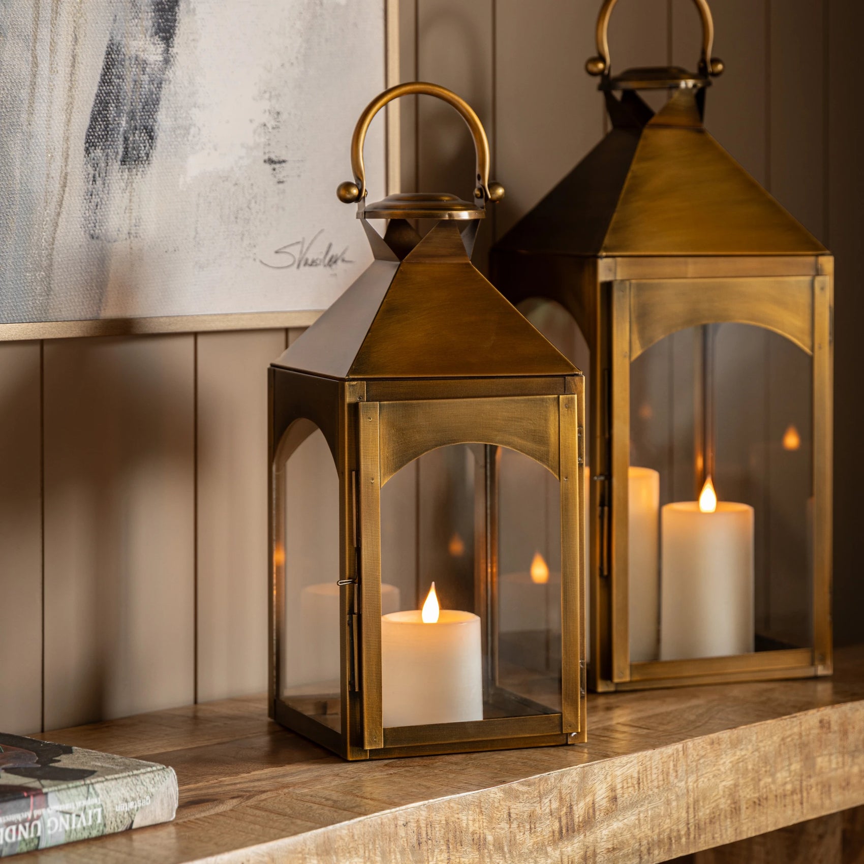 Parke Metal Gold Lantern Small