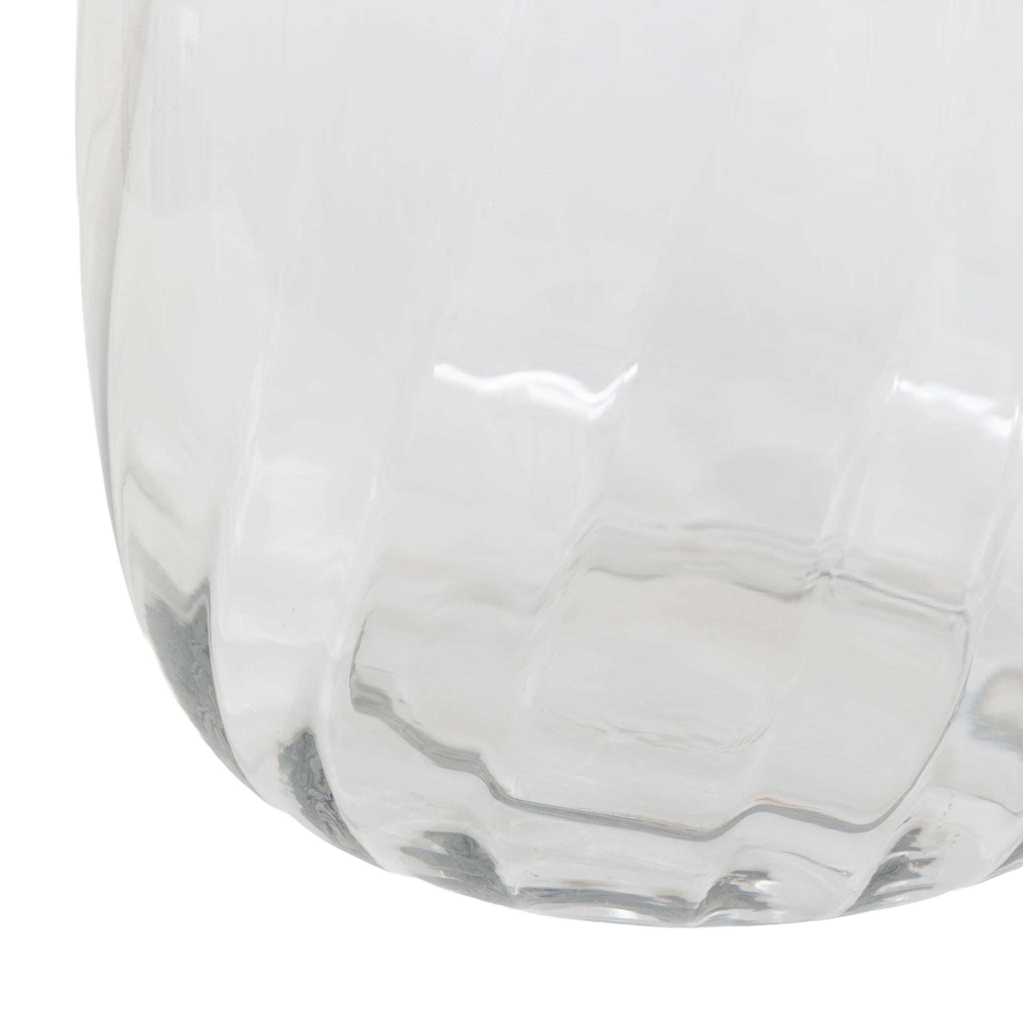 Ambercoast Clear Swirl Glass Vase