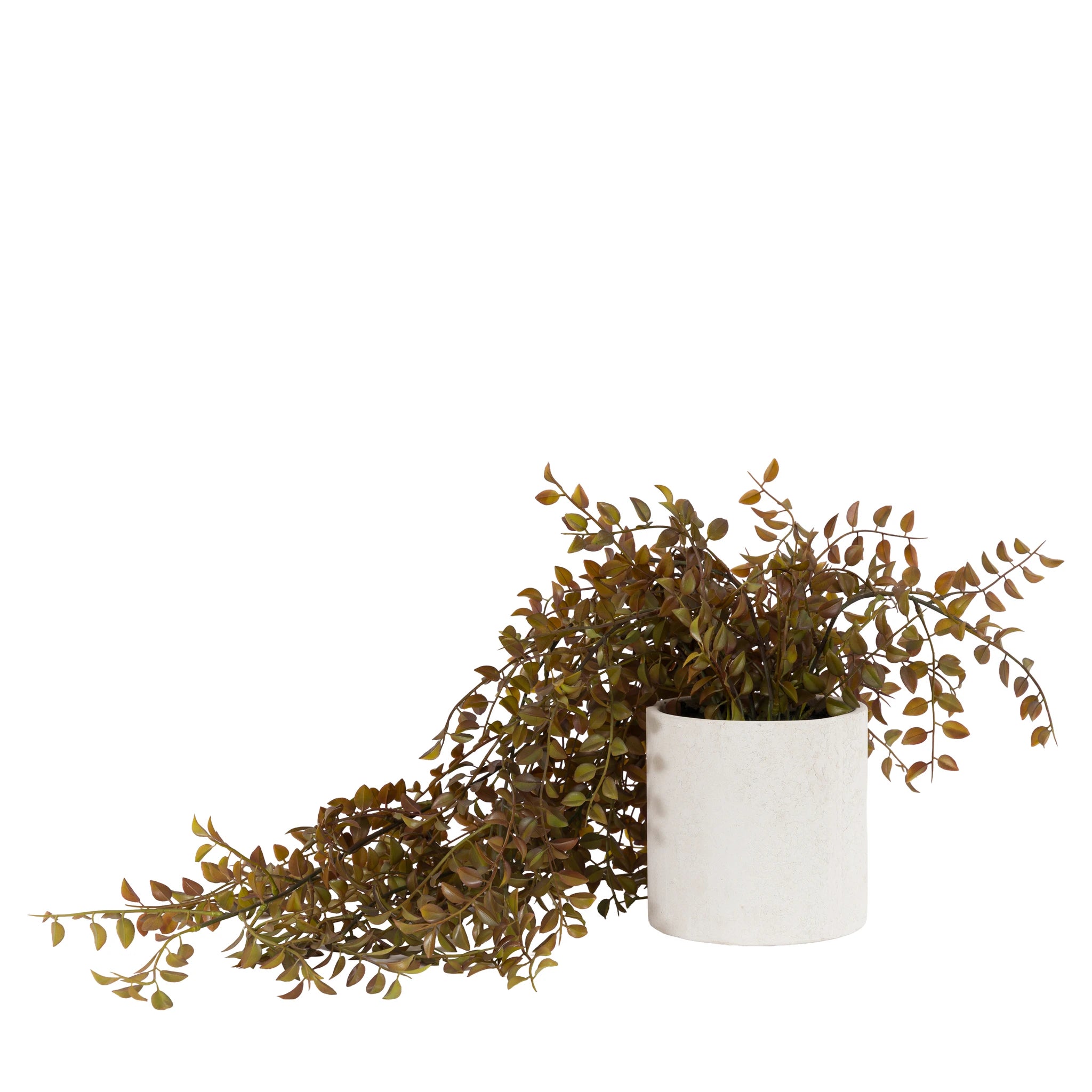 Alderhollow Brown Rustic Pot Faux Trailing Plant