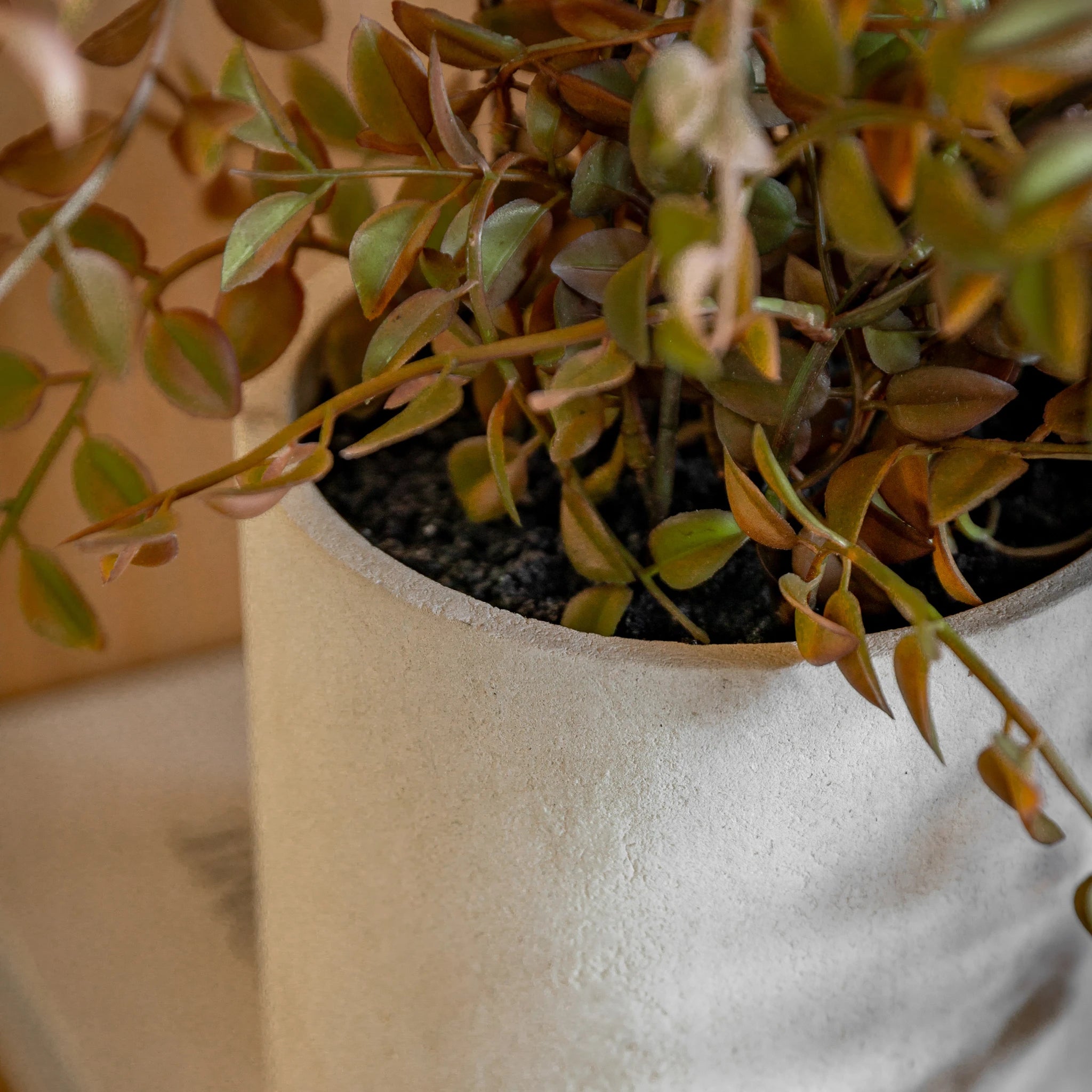 Alderhollow Brown Rustic Pot Faux Trailing Plant