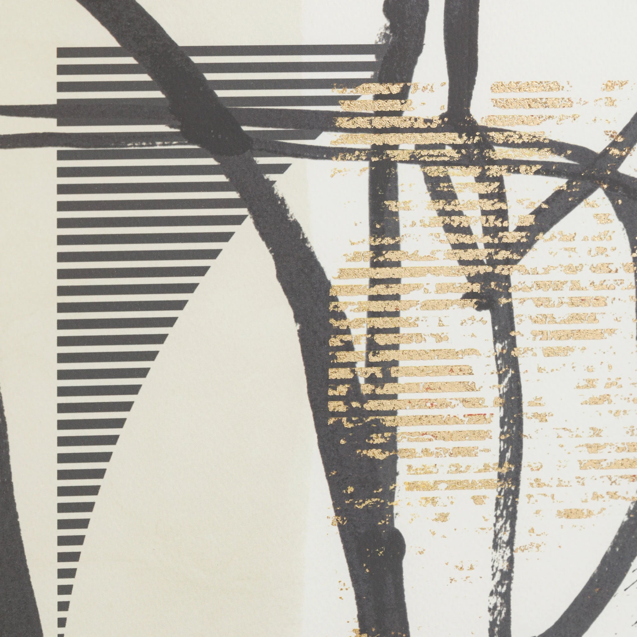 Aldergarden Abstract Black & Natural Framed Wall Art