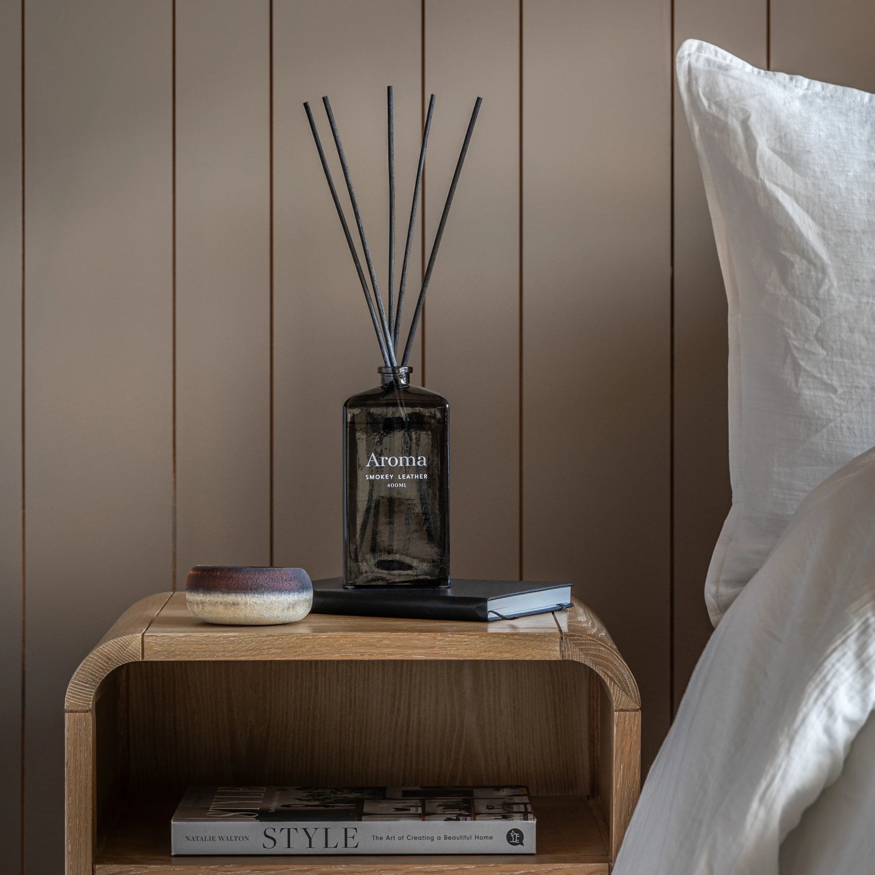 Avoria Grey Smoky Leather 400ml Reed Diffuser